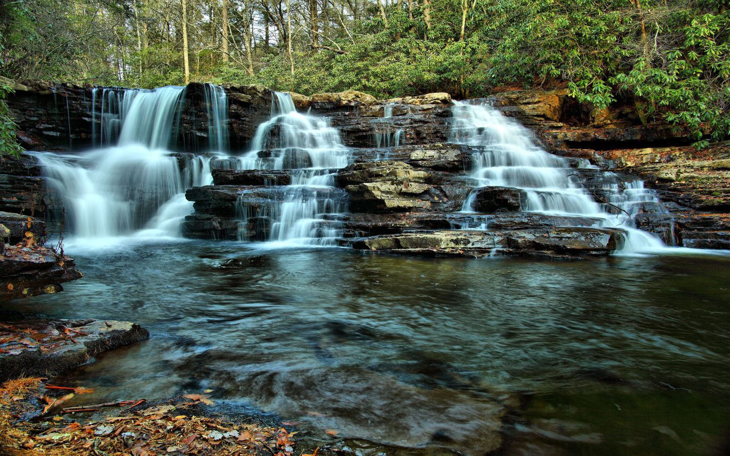 Cascades Nature - HD Wallpaper 