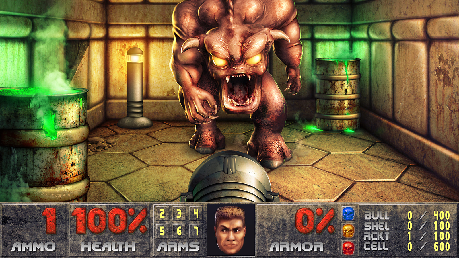 Doom 1 Remastered - 1600x900 Wallpaper 