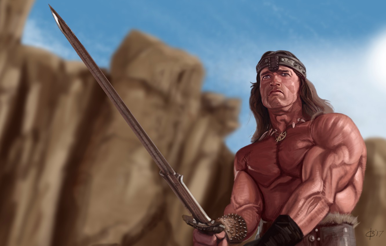 Photo Wallpaper Sword, Warrior, Conan, Conan The Barbarian - 野蛮 人 柯南 - HD Wallpaper 