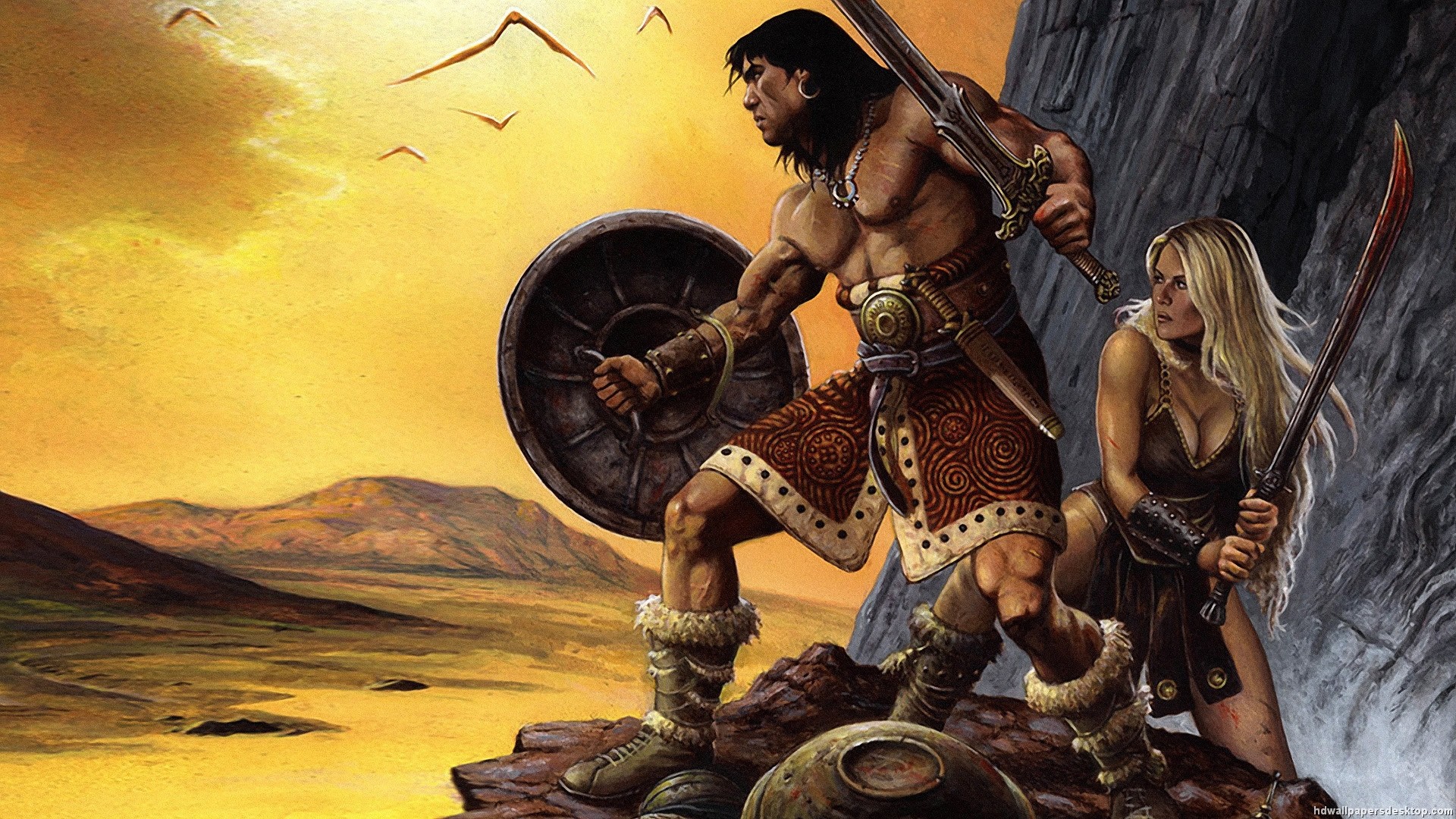 Conan The Barbarian Wallpaper 
 Data Src Full Size - Conan The Destroyer Art - HD Wallpaper 