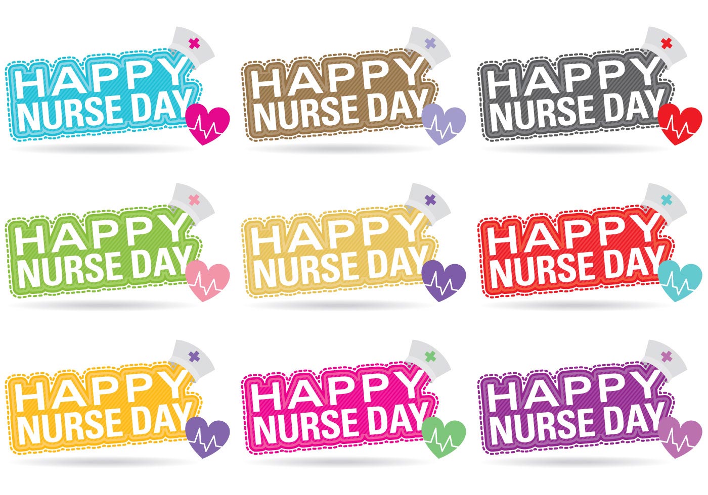 Nurse Day Vector Titles - Parallel - HD Wallpaper 