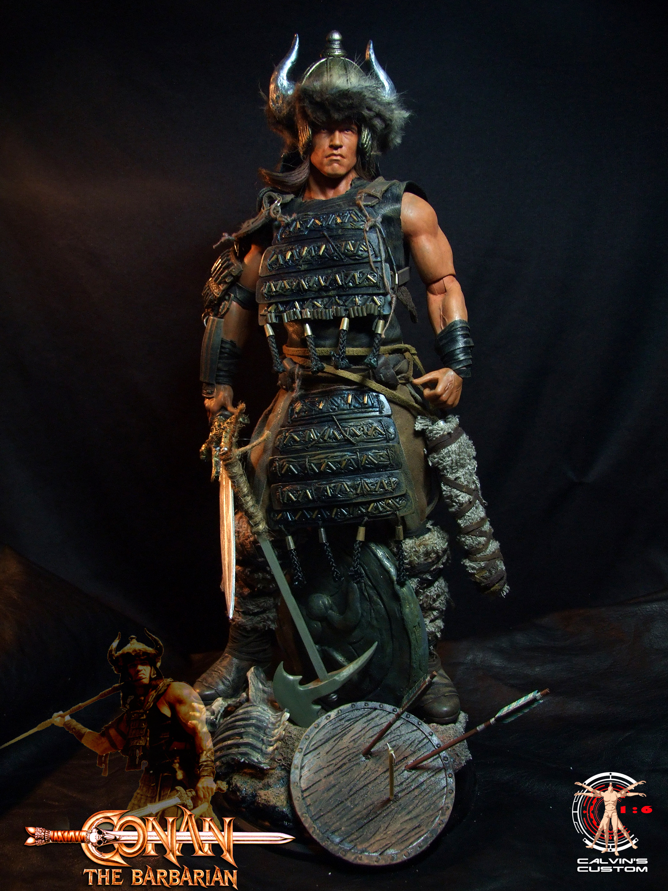 Calvin S Custom One Sixth Scale Arnold Schwarzenegger - Action Figure - HD Wallpaper 