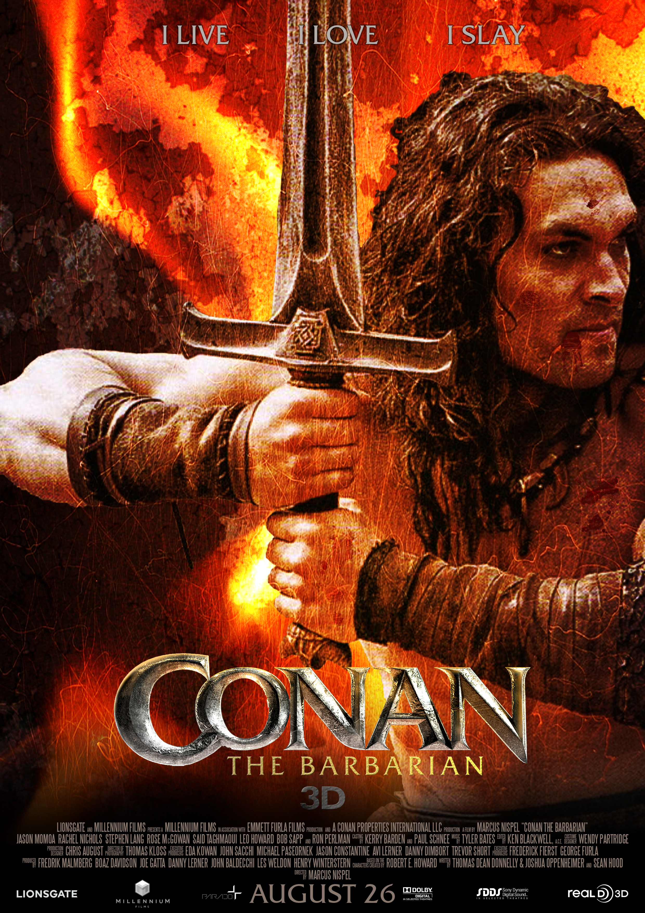 Images Of Conan The Barbarian - Conan The Barbarian 2011 Poster - HD Wallpaper 