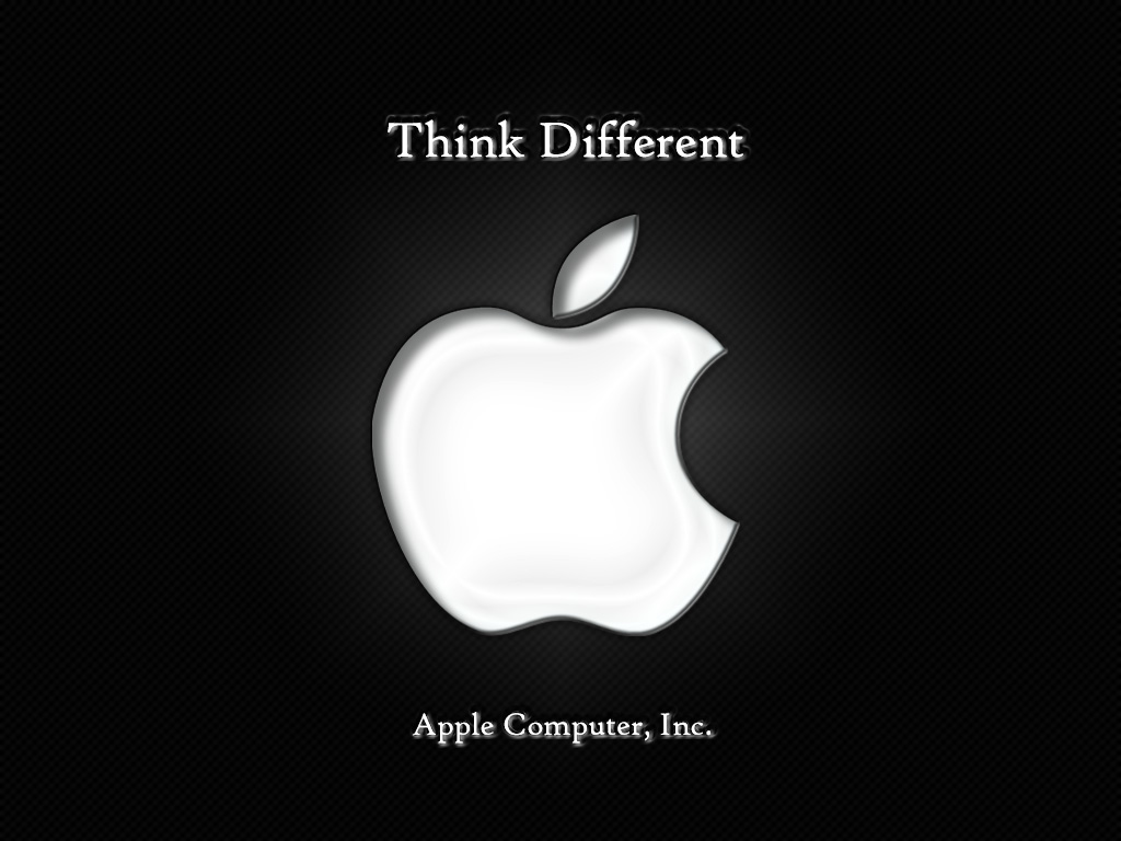 Apple1 - Think Different Apple Logos Hd - HD Wallpaper 