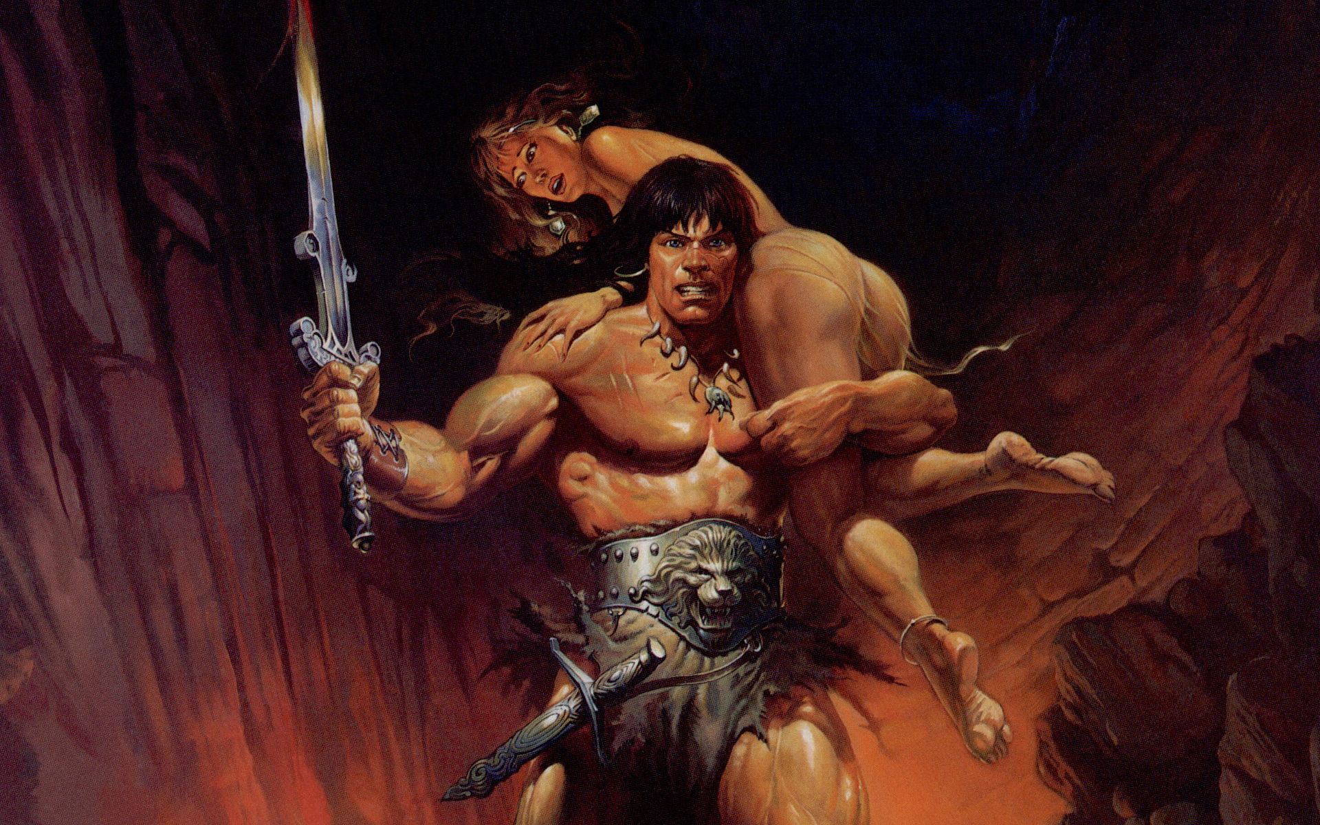 Conan The Barbarian Original Art - HD Wallpaper 