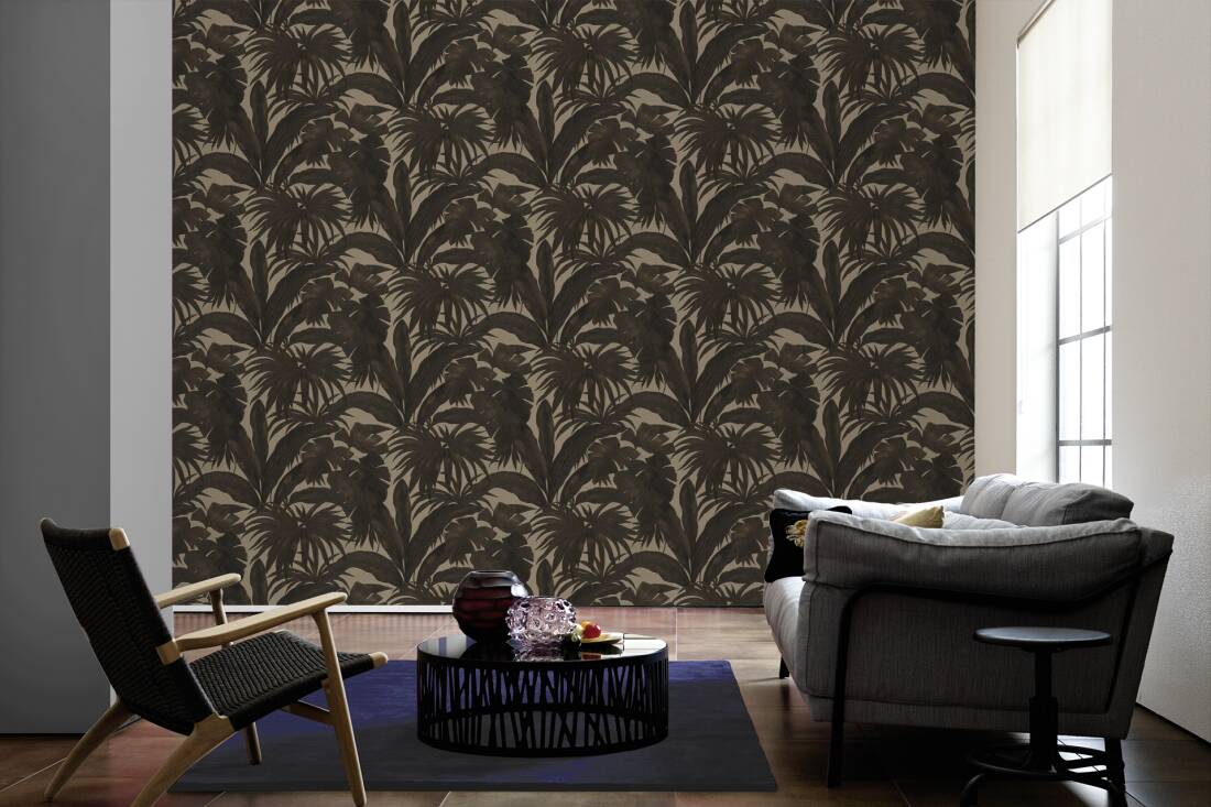 Versace Home Wallpaper Jungle, Brown, Metallic - 962401 Versace Home 2 As Creation - HD Wallpaper 