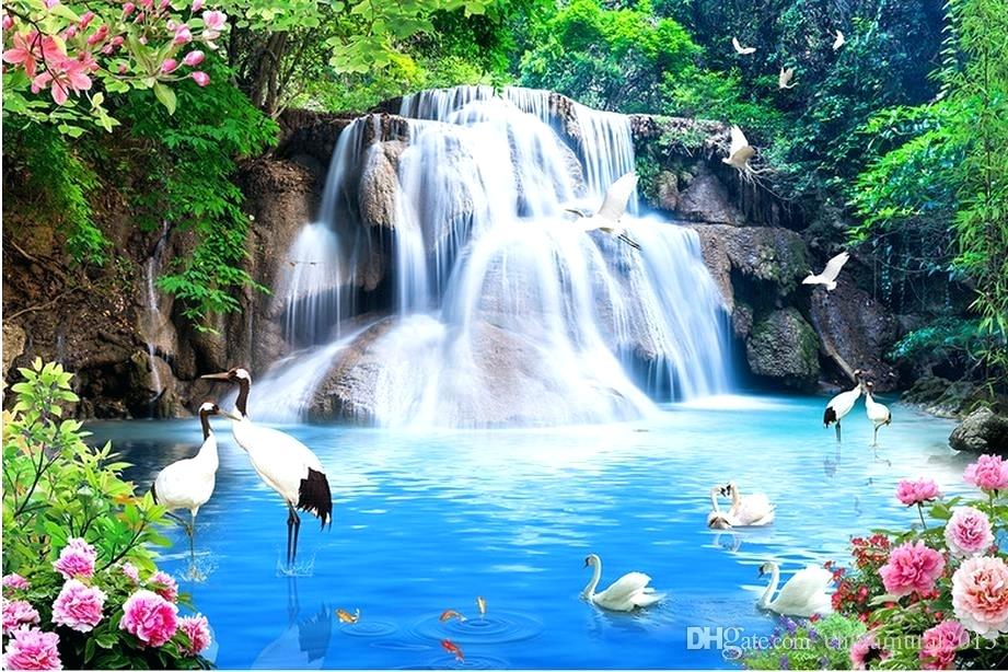 Scenery Wallpaper - Beautiful Waterfall Scenery Hd - HD Wallpaper 