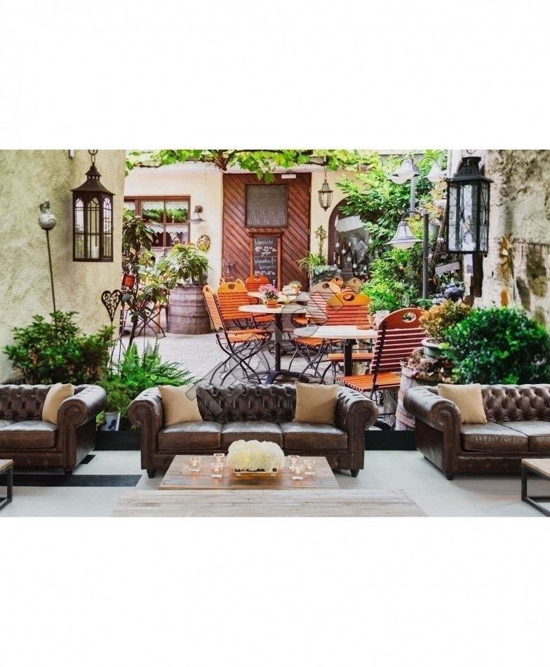 3d Summer Cafe Wallpaper Bns-354 - Hauz Khas Village Cafes - HD Wallpaper 