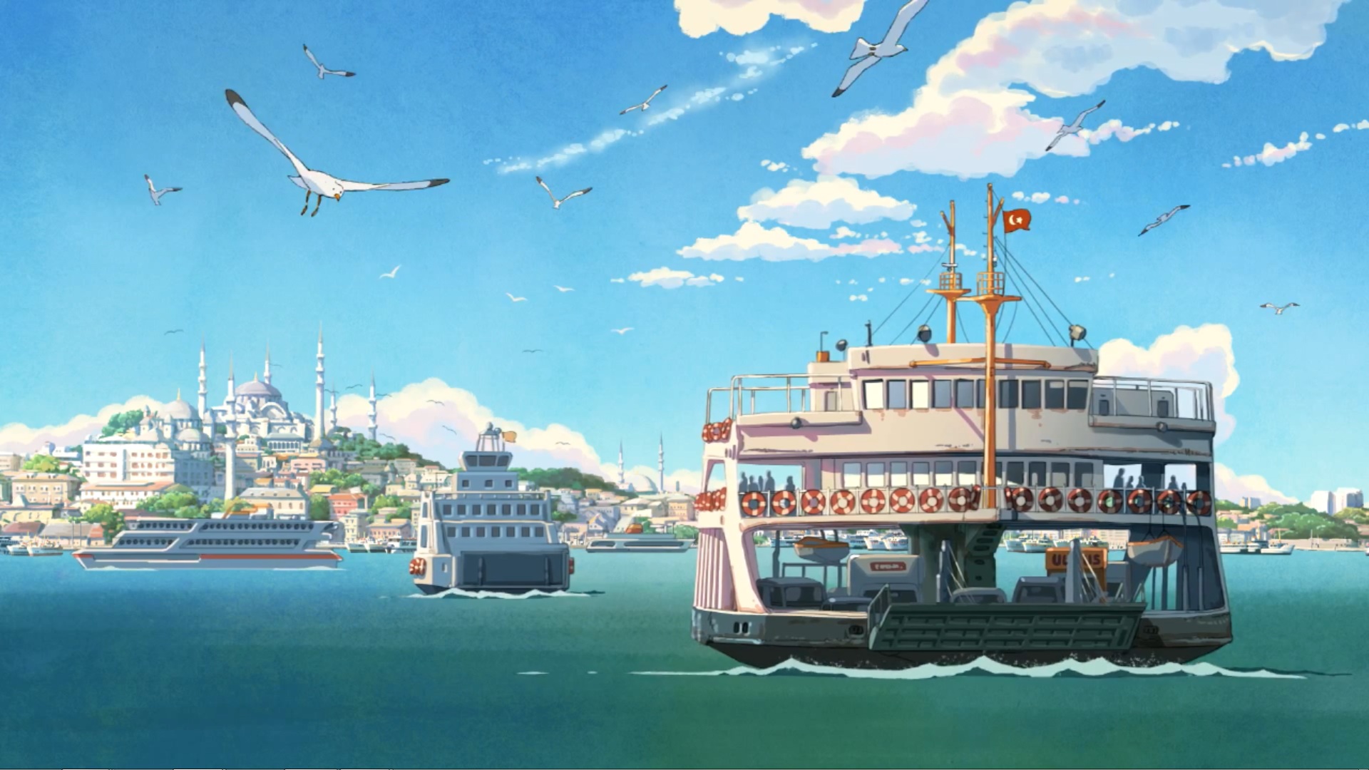 Anime Scenery Wallpaper Hd - Anime Pc Background Landscape - HD Wallpaper 