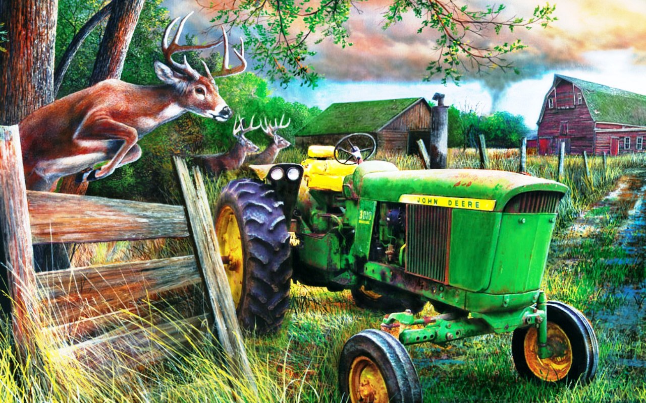 John Deere Tractor Hd Wallpaper For Standard 4 3 5 - John Deere Diamond
