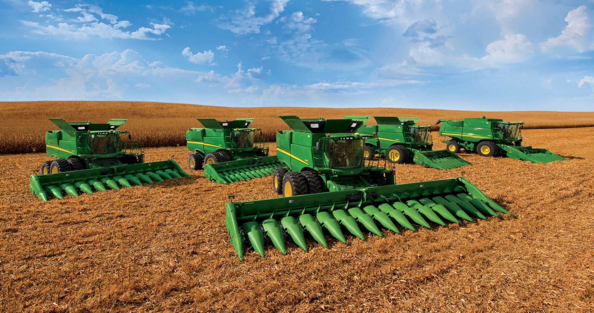 High Resolution John Deere Hd Background Id - John Deere Combine Gif - HD Wallpaper 