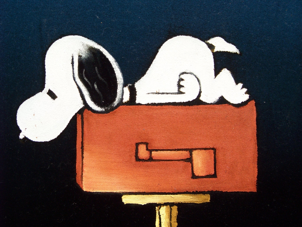 Snoopy Wallpaper - Snoopy On Mailbox - HD Wallpaper 