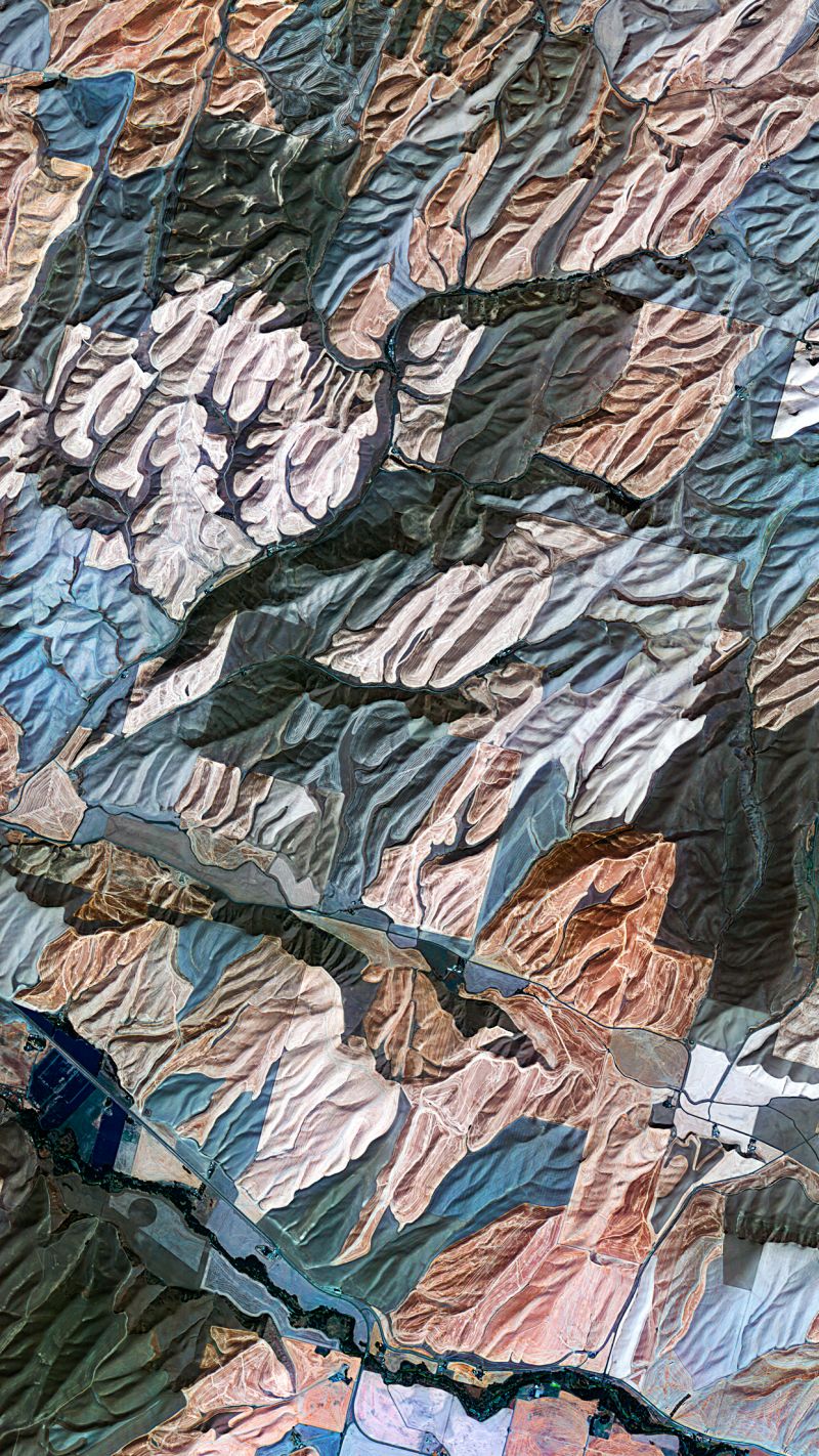 Satellite Patterns Of Earth - HD Wallpaper 