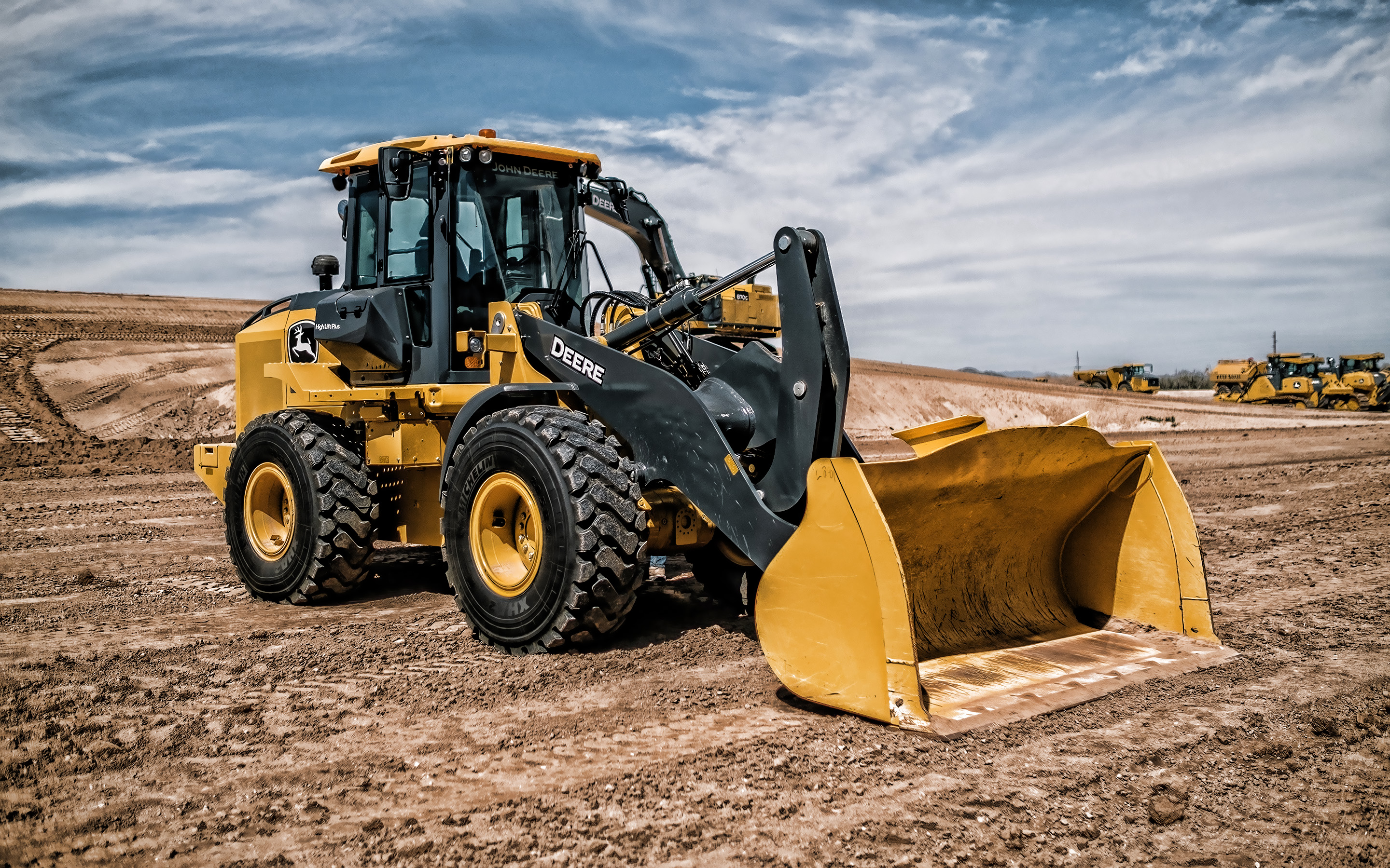 John Deere 644k, Wheel Loader, Construction Machinery, - John Deere Heavy Machine - HD Wallpaper 