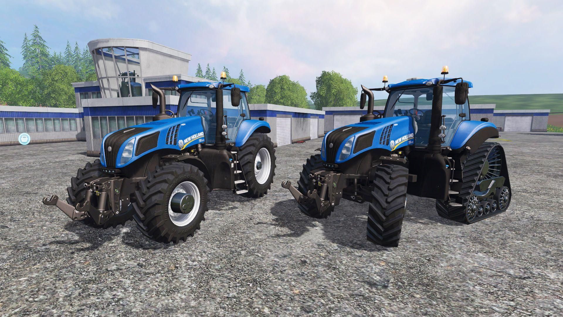 02 New Holland Tractor 3d 1080p Resolution Wallpaper - Farming Simulator 2015 T8 290 - HD Wallpaper 