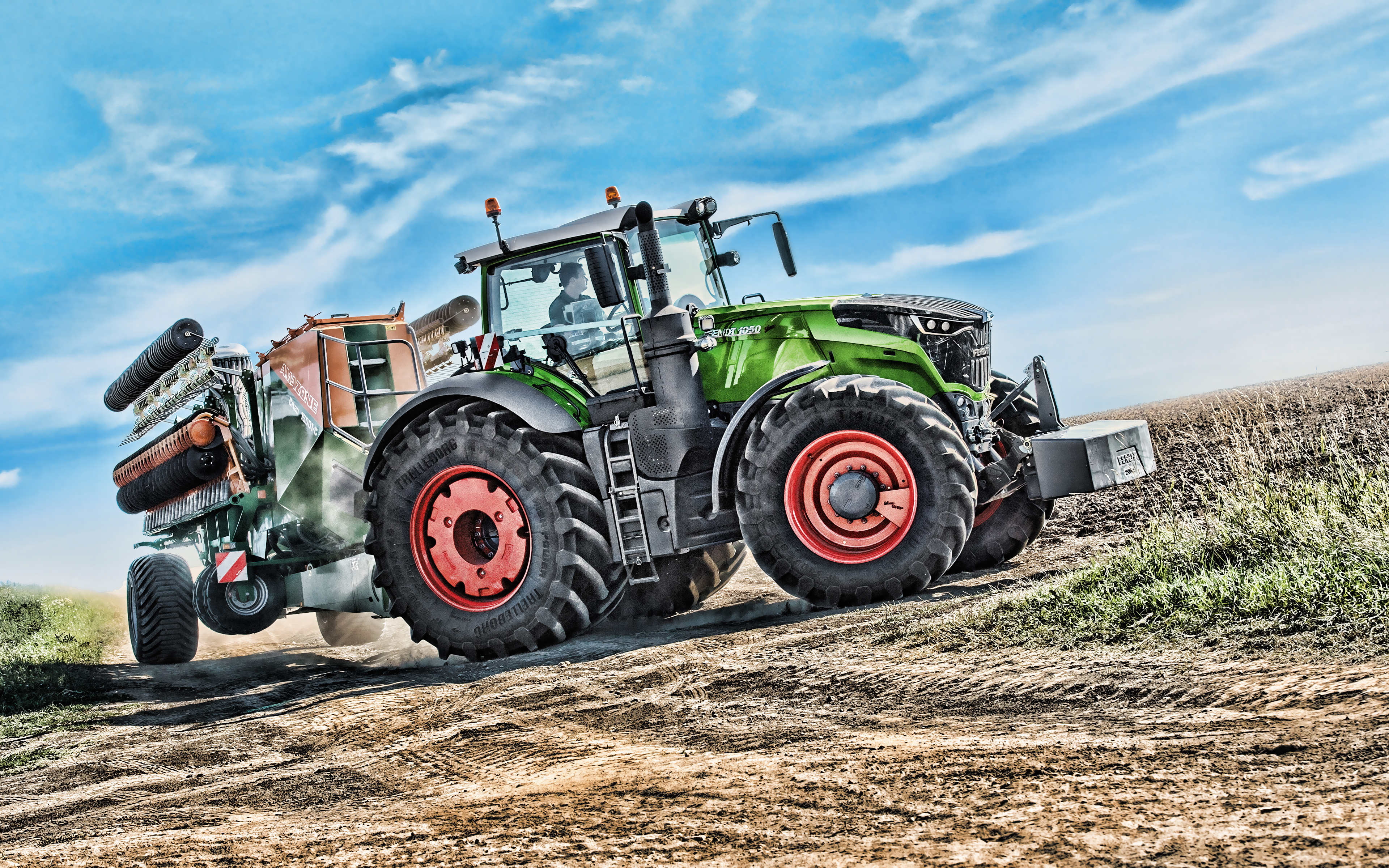 Fendt 1050 Vario, 4k, Hdr, 2019 Tractors, Plowing Field, - Fendt Hd - HD Wallpaper 