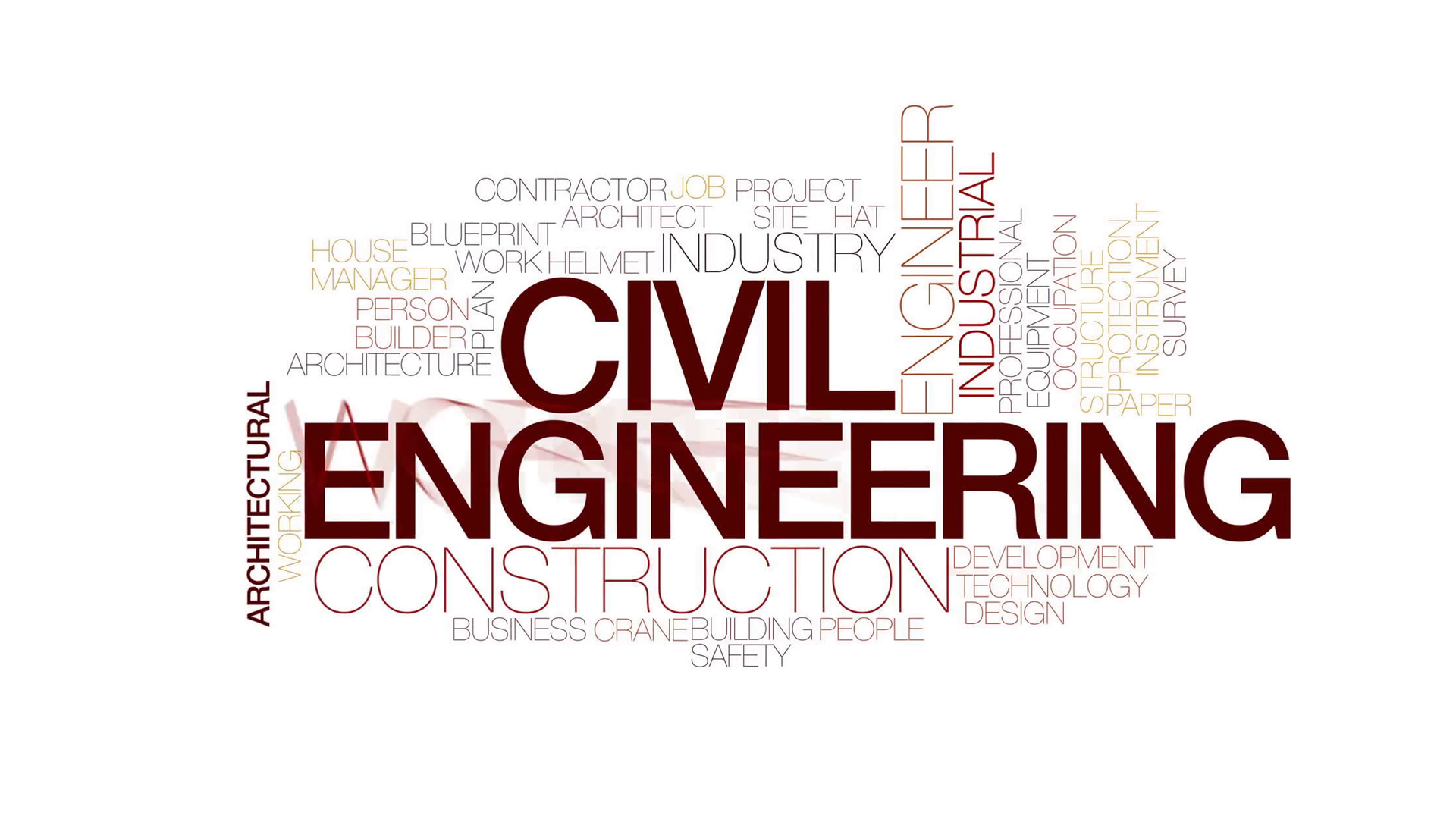Civil Engineering Word Cloud - HD Wallpaper 