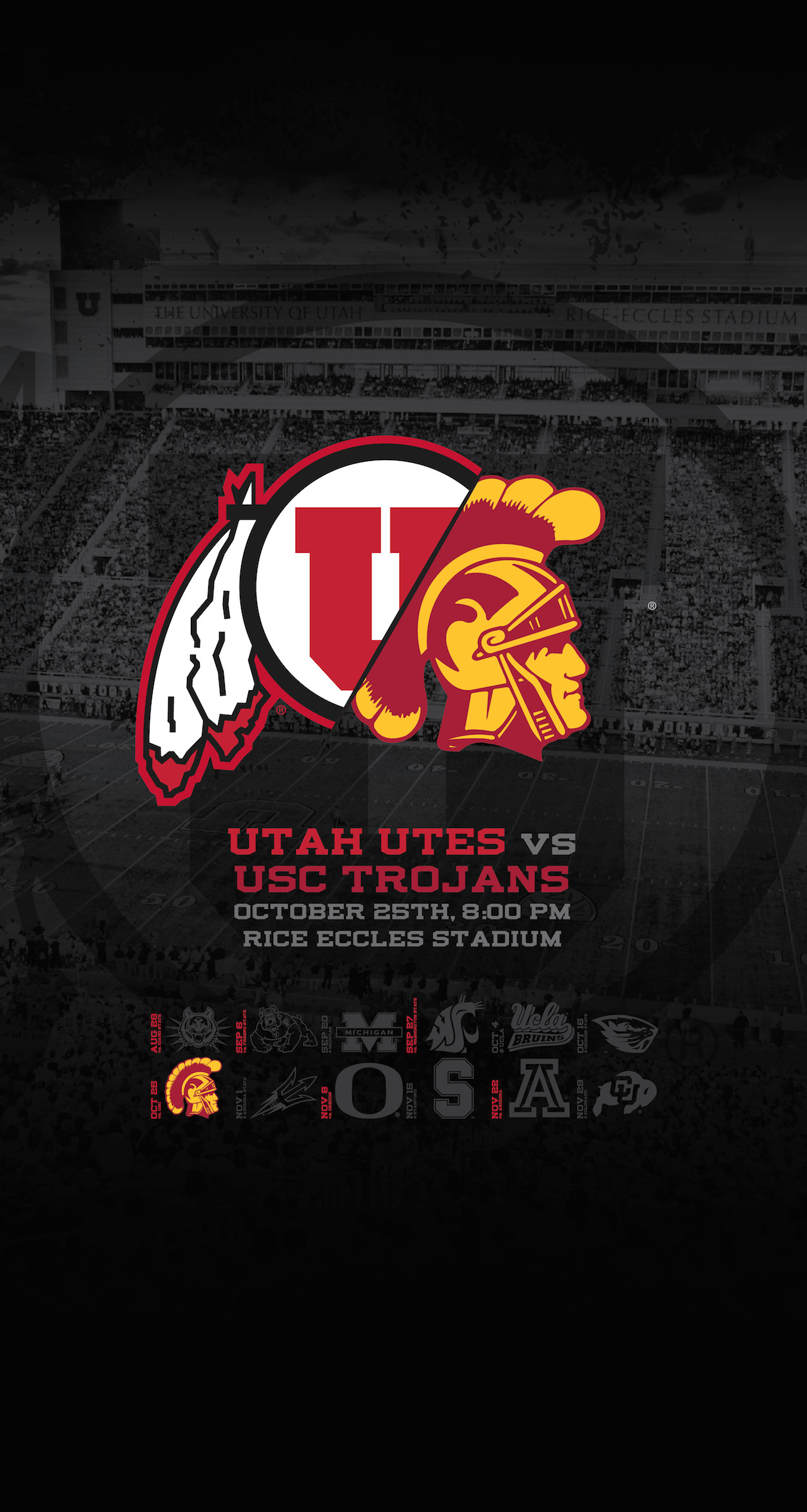 Utah Utes Vs Usc Trojans Wallpaper Blackout Game - University Of Utah - HD Wallpaper 