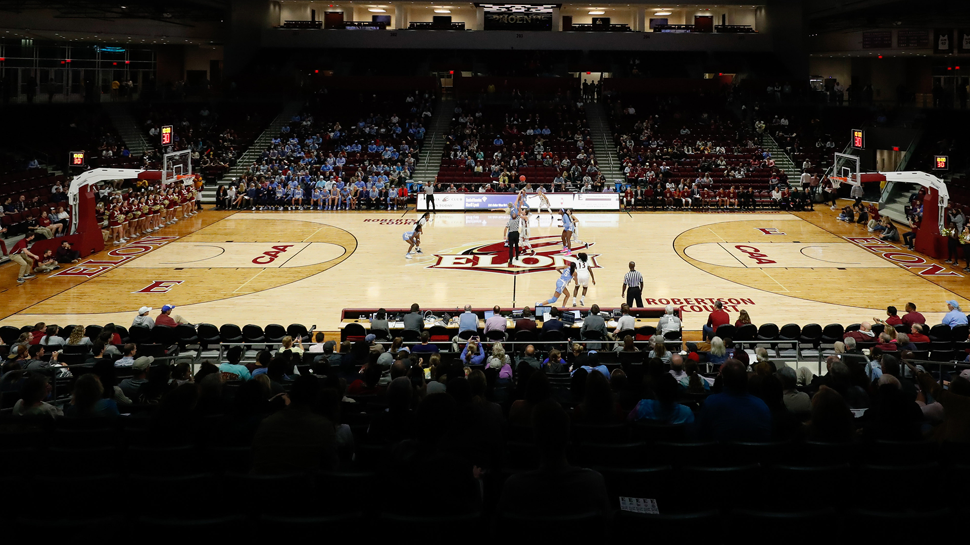 Elon Takes On Unc In Non-conference Women S Basketball - Basketball Court - HD Wallpaper 