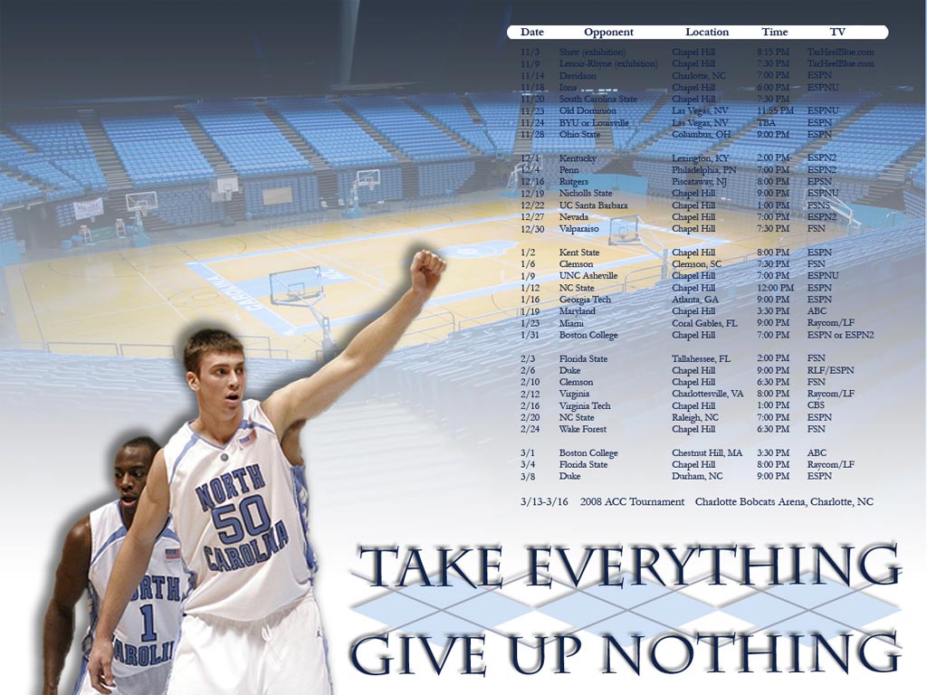 Unc Lacrosse - Unc Basketball Schedule 2018 - HD Wallpaper 