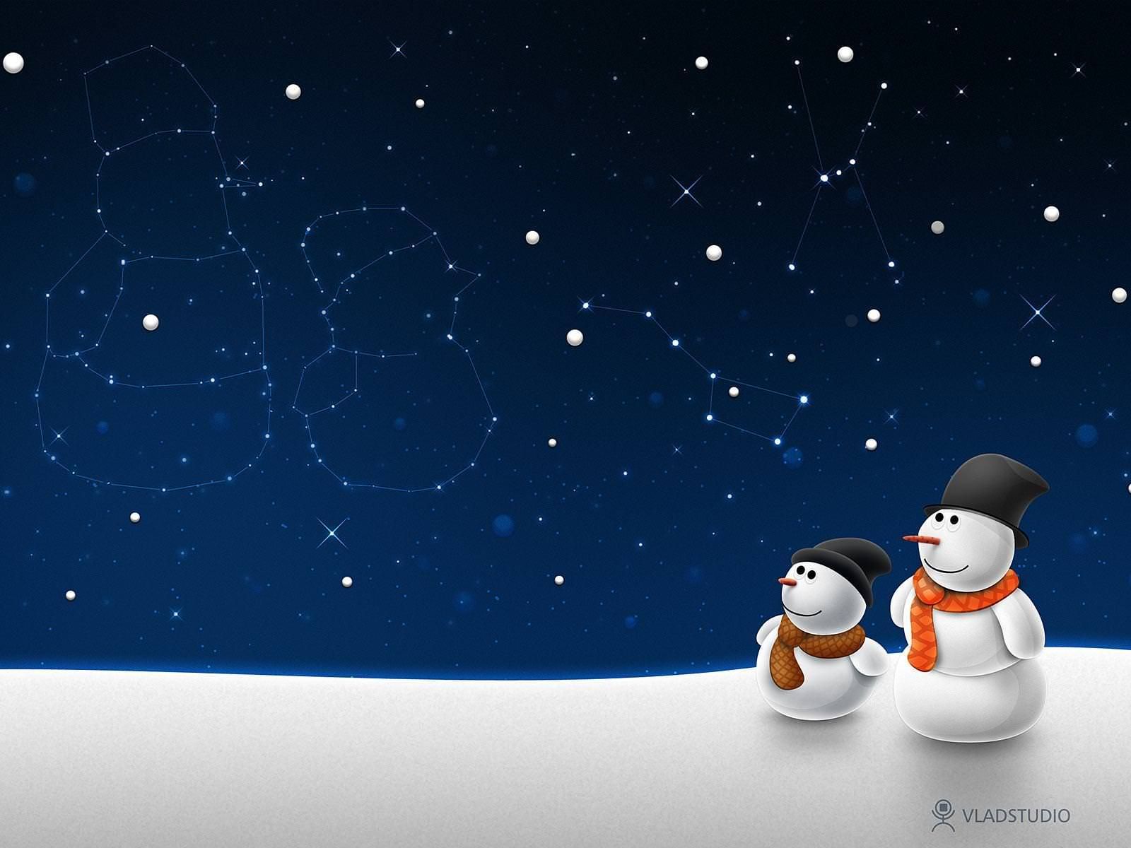 Snowman Wallpapers Free - Animated Christmas Background For Powerpoint - HD Wallpaper 