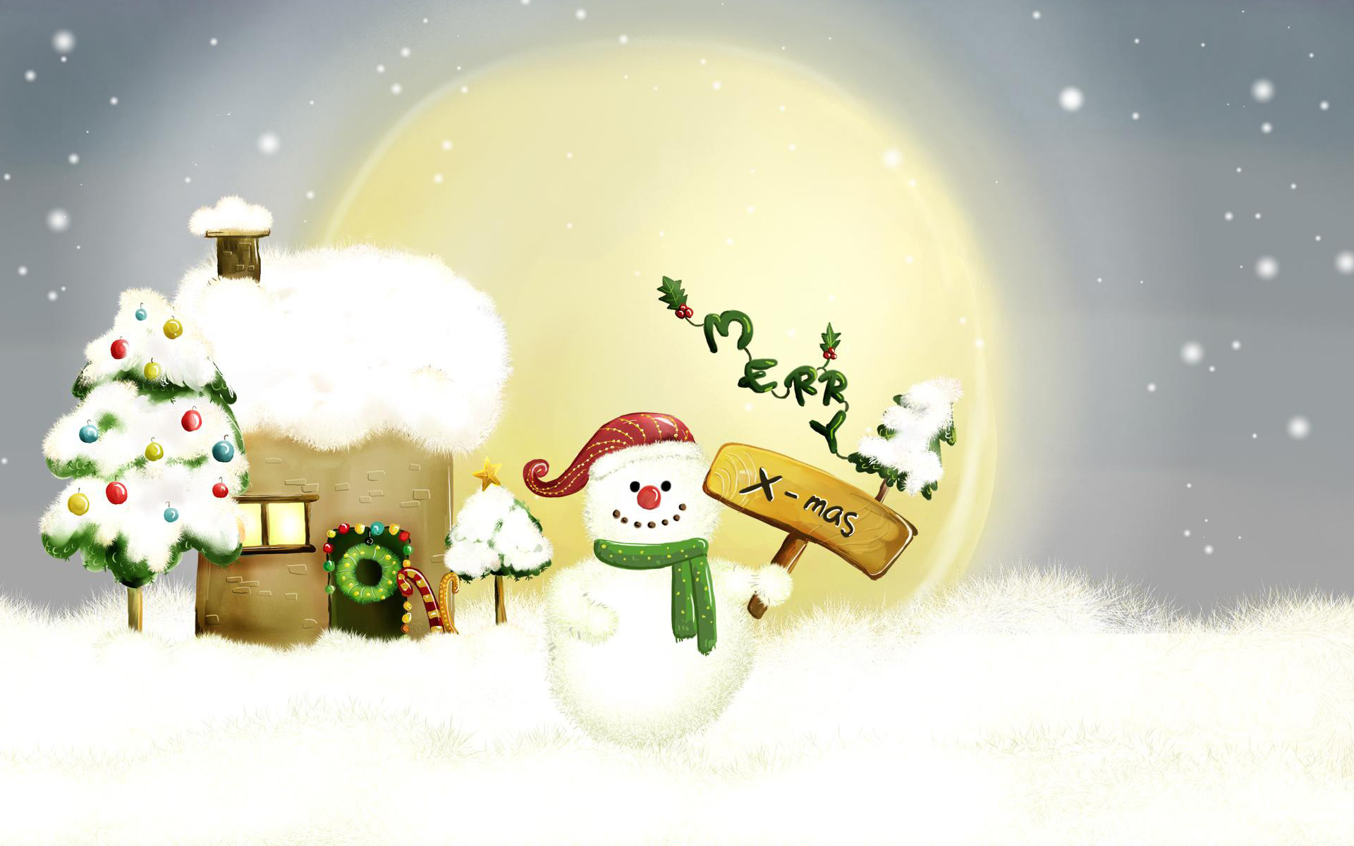 Cute Merry Christmas Hd - HD Wallpaper 