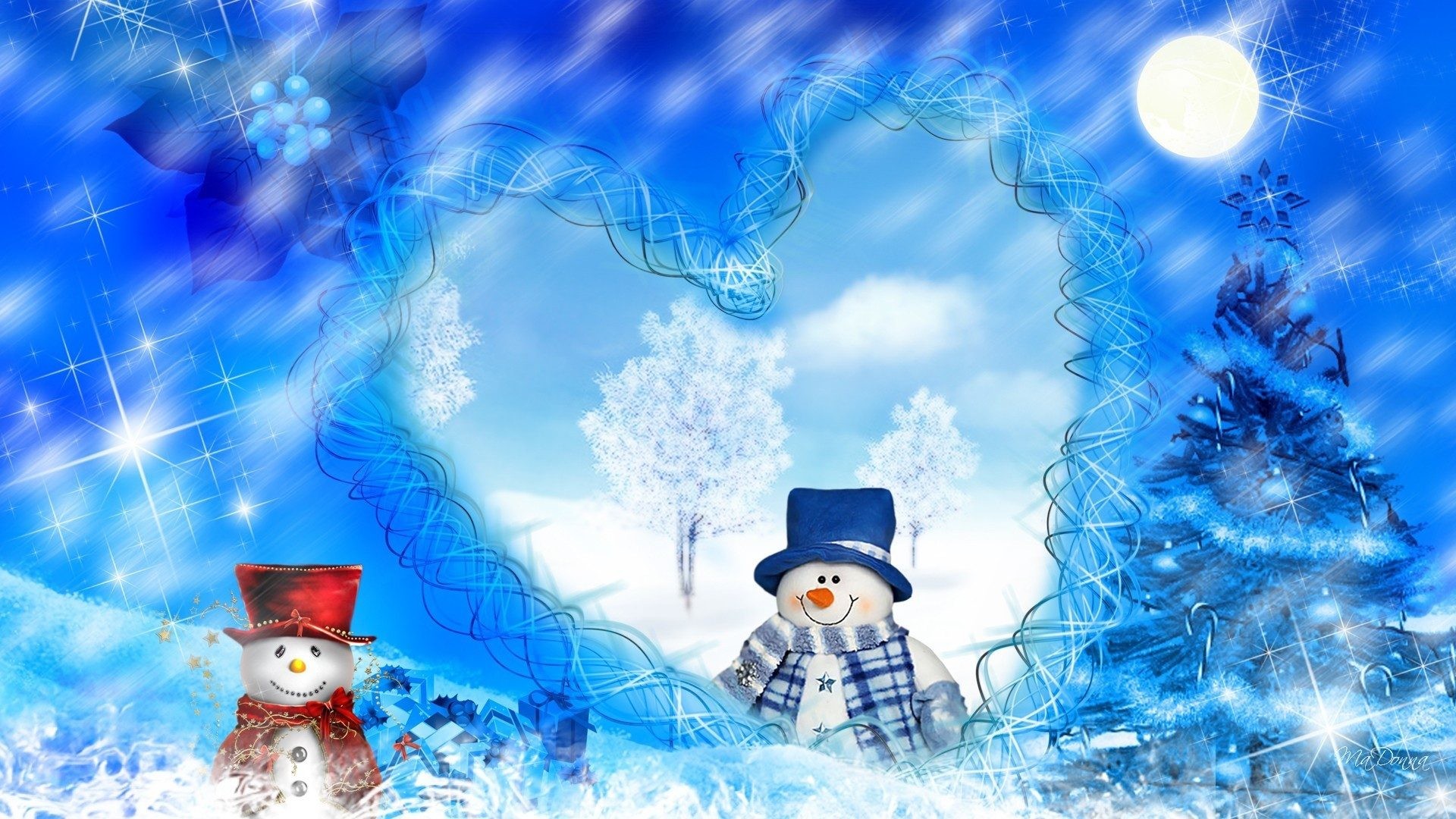 Christmas Iphone 5s Wallpapers 2 
 Data Src Cool Snowman - Desktop Free Winter Background - HD Wallpaper 