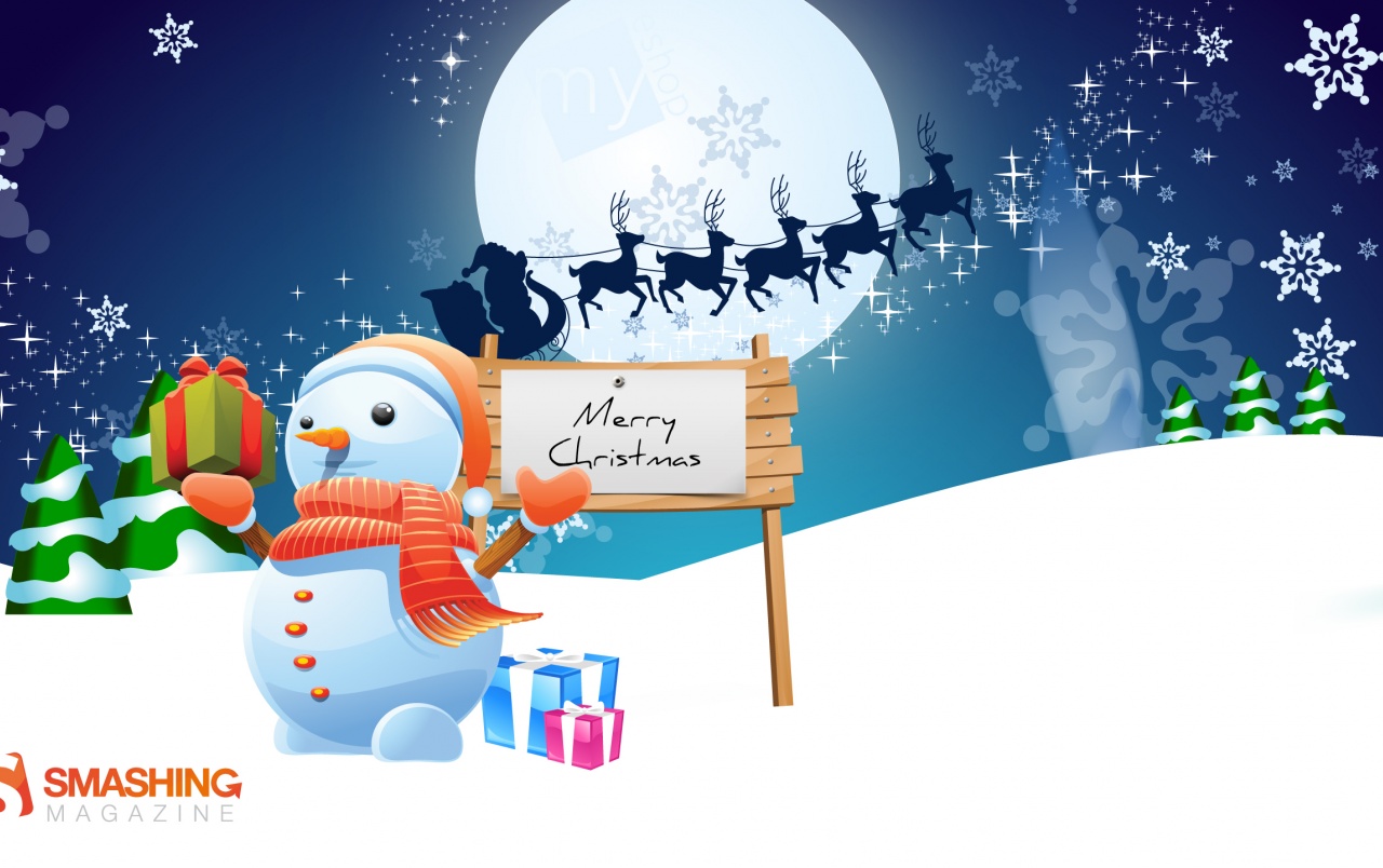 Mister Snowman Wallpapers - Cute Merry Christmas Hd - HD Wallpaper 