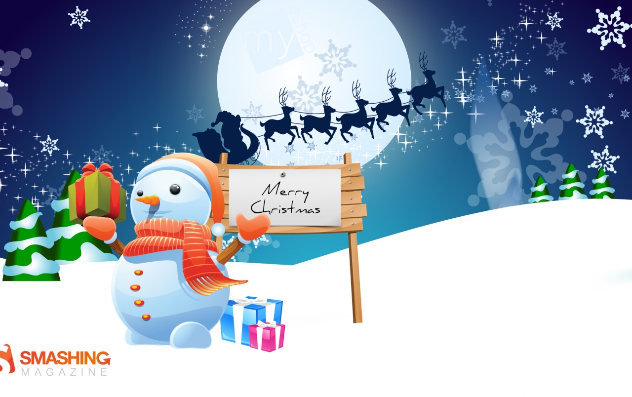 Mister Snowman Wallpapers - Cute Merry Christmas Hd - HD Wallpaper 