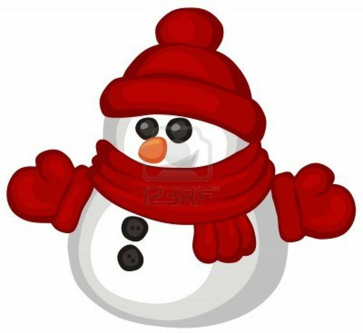 Pin By Erin Bryant On Clip Art - Cute Christmas Snowman Clipart - HD Wallpaper 