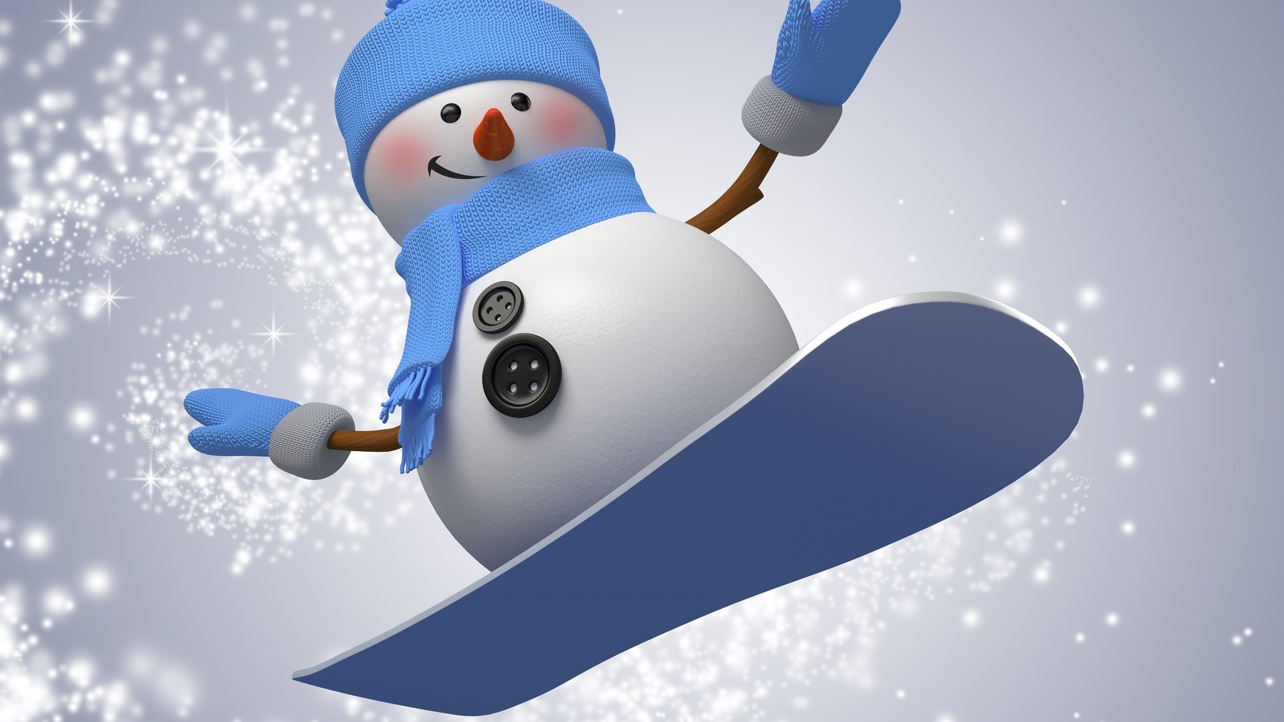 Funny Snowman Wallpaper Windows 10 Backgrounds Amazing - Cute Snowman Merry Christmas - HD Wallpaper 