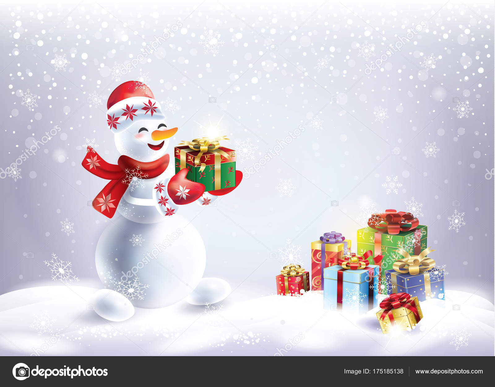 Christmas Gift Card Snow - HD Wallpaper 