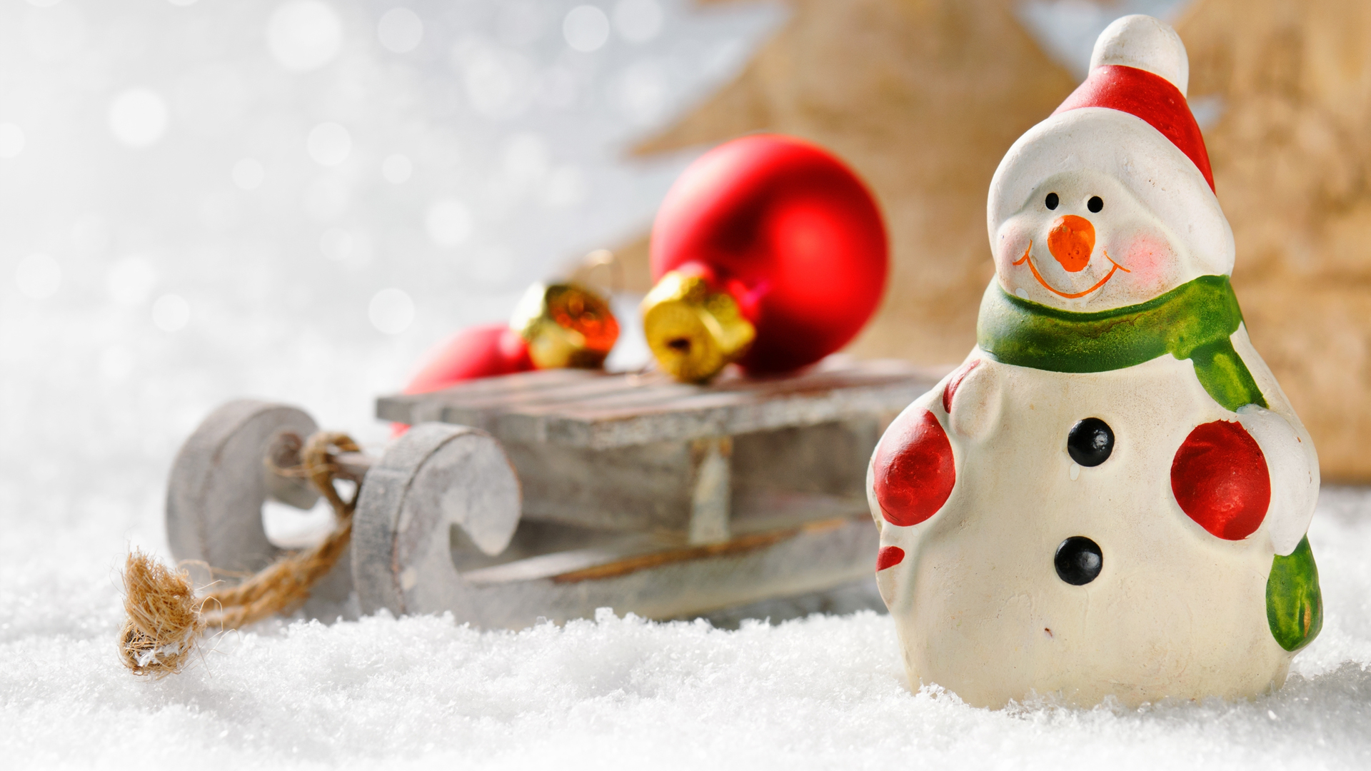 New Year Snowman Toy - HD Wallpaper 