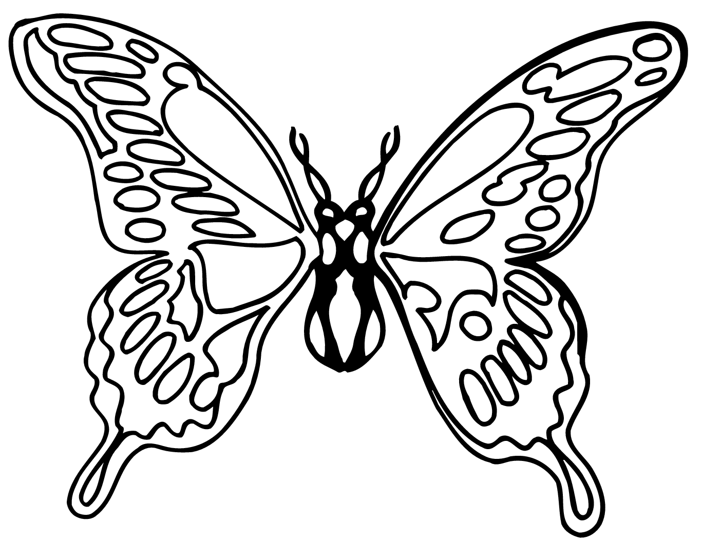 The Best Free Library - Butterfly Black And White Clip Art - HD Wallpaper 