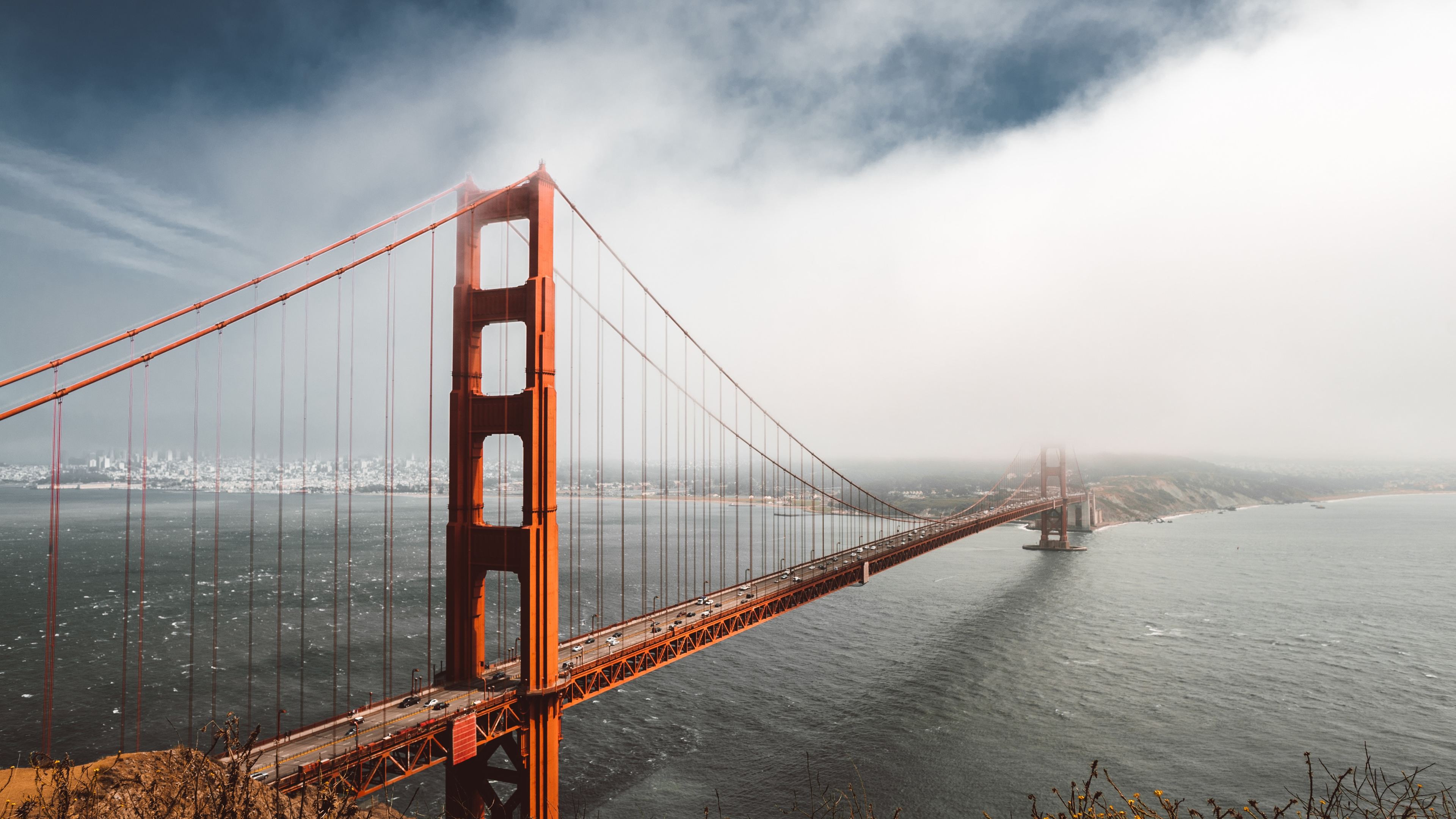 4k Golden Gate Bridge - Golden Gate Bridge - HD Wallpaper 
