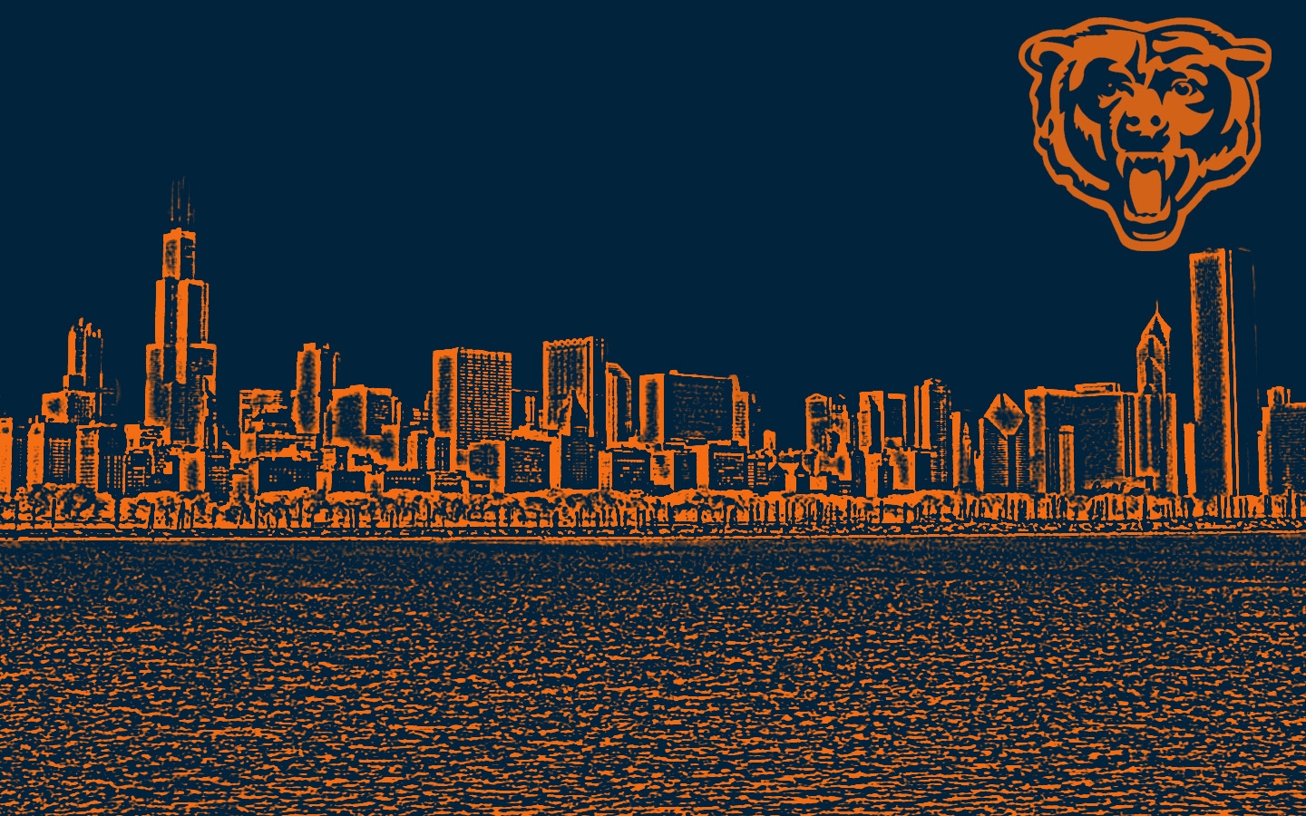 Chicago Bears Background - HD Wallpaper 