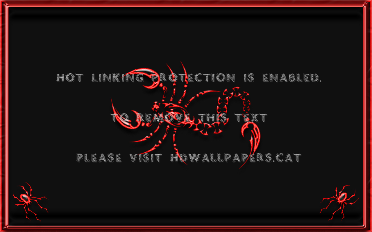Feel The Sting Red Scorpion Black Tribal 3d - Graphic Design - HD Wallpaper 