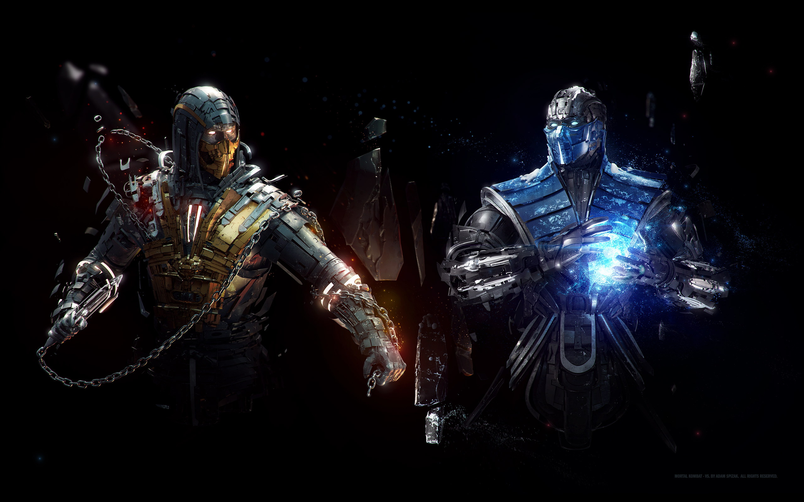 Mortal Kombat 11 Scorpion Vs Sub Zero - HD Wallpaper 