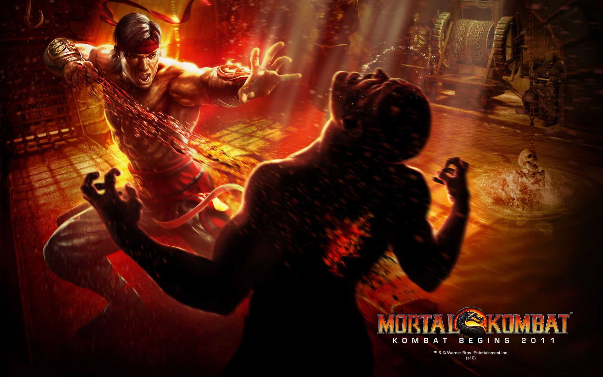 Mortal Kombat X Scorpion Wallpapers - Mortal Kombat Wallpaper Liu Kang - HD Wallpaper 