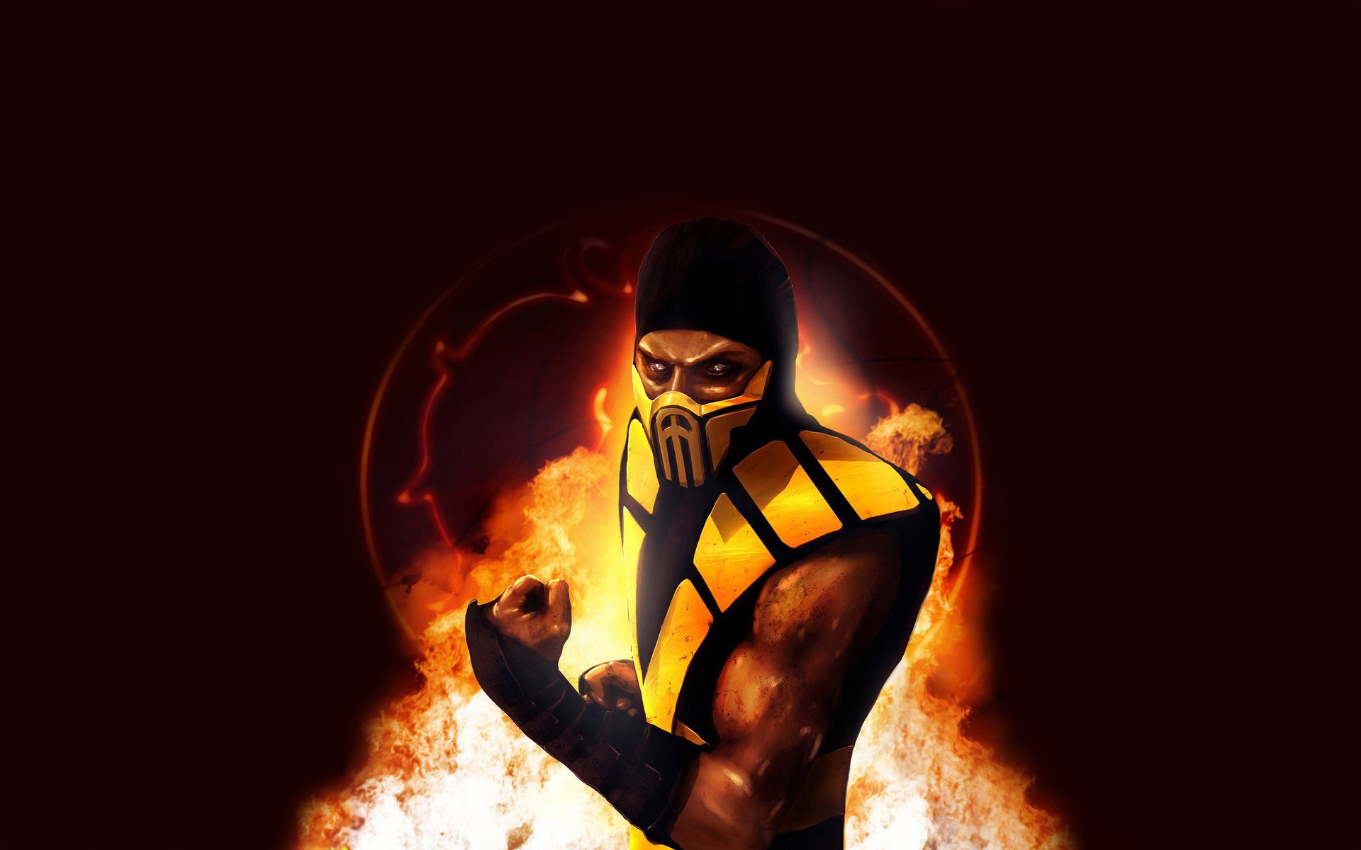 Scorpion Mortal Kombat Character Wallpapers - Mortal Kombat Characters Hd - HD Wallpaper 