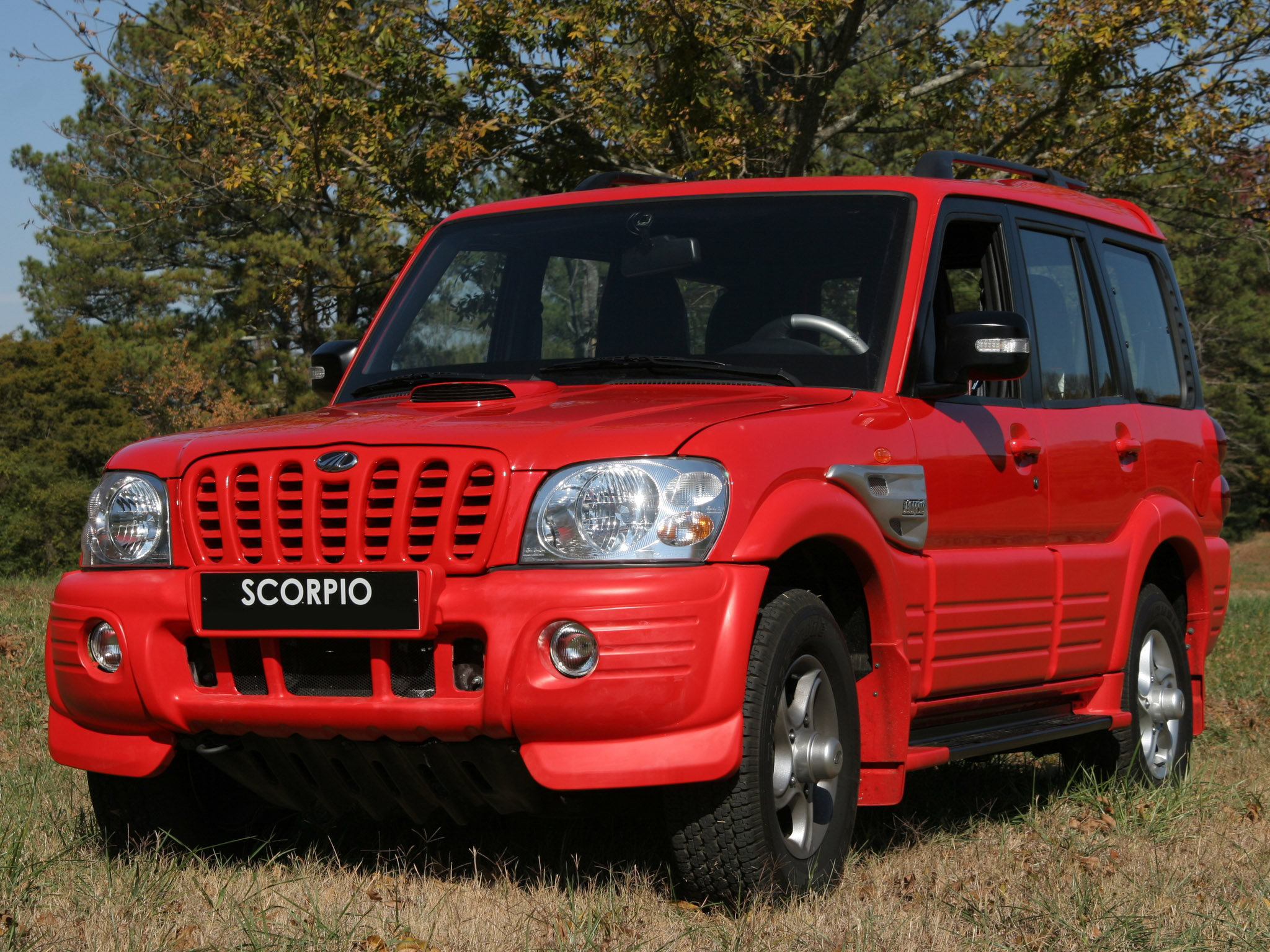 2006 Mahindra Scorpio - Mahindra Scorpio 2006 Red - HD Wallpaper 