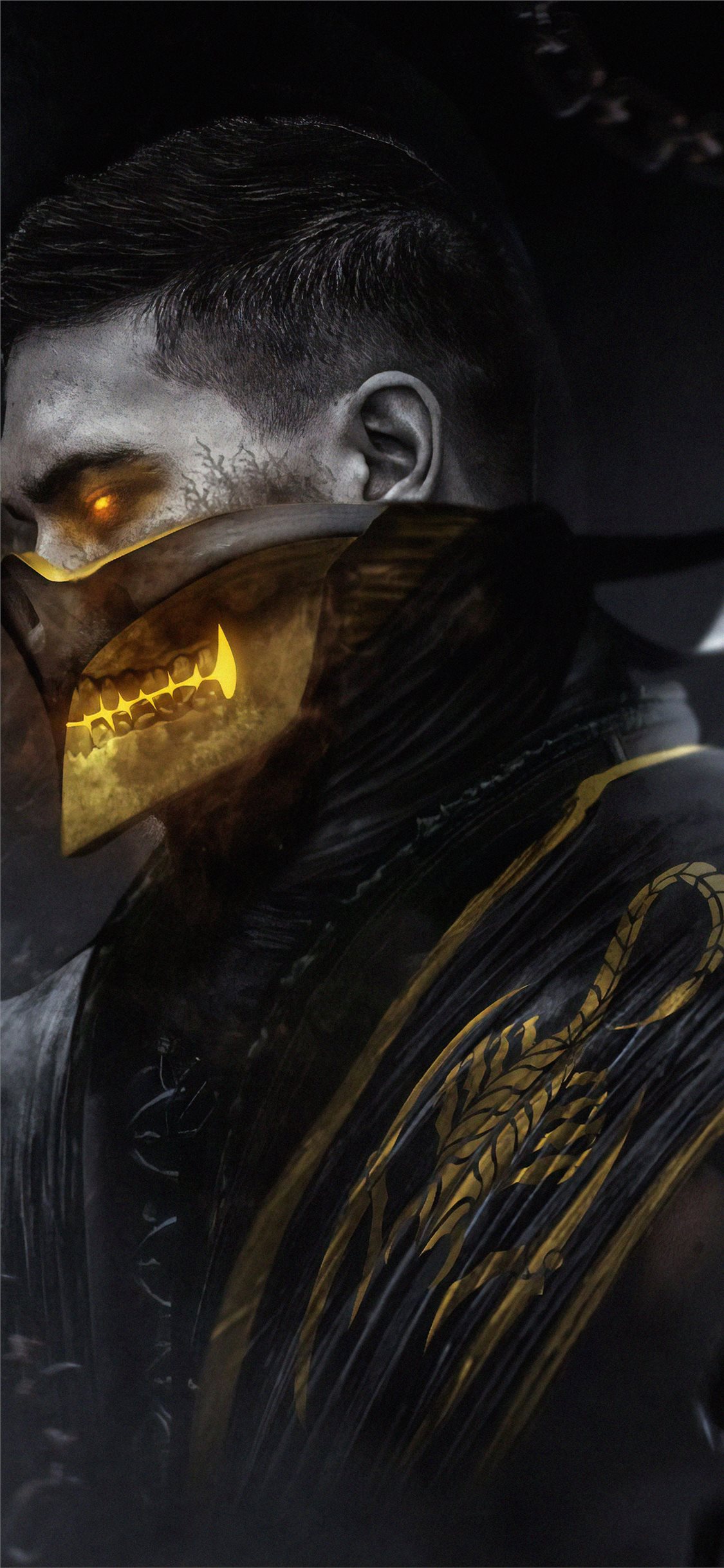 Scorpion Mortal Kombat Art - HD Wallpaper 