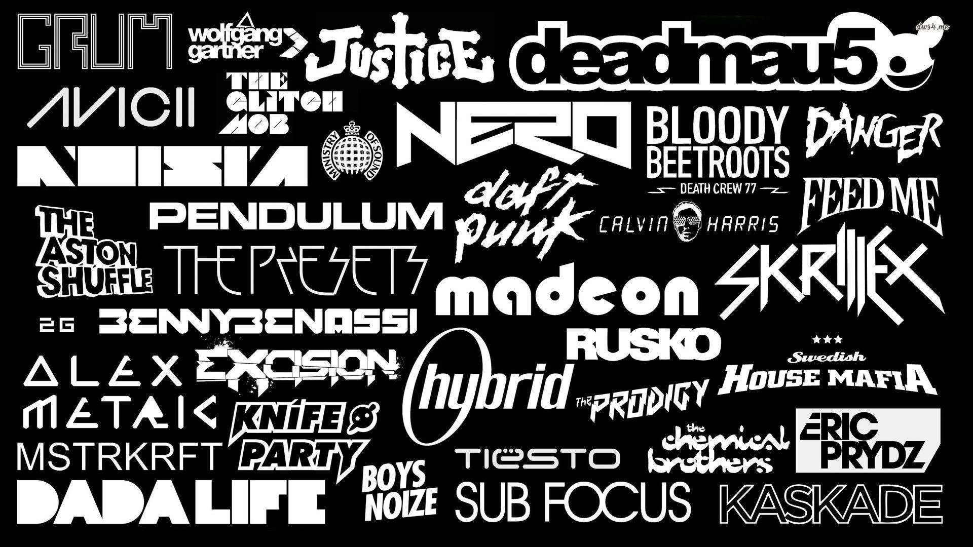 Electronic Music Artist Logos - HD Wallpaper 