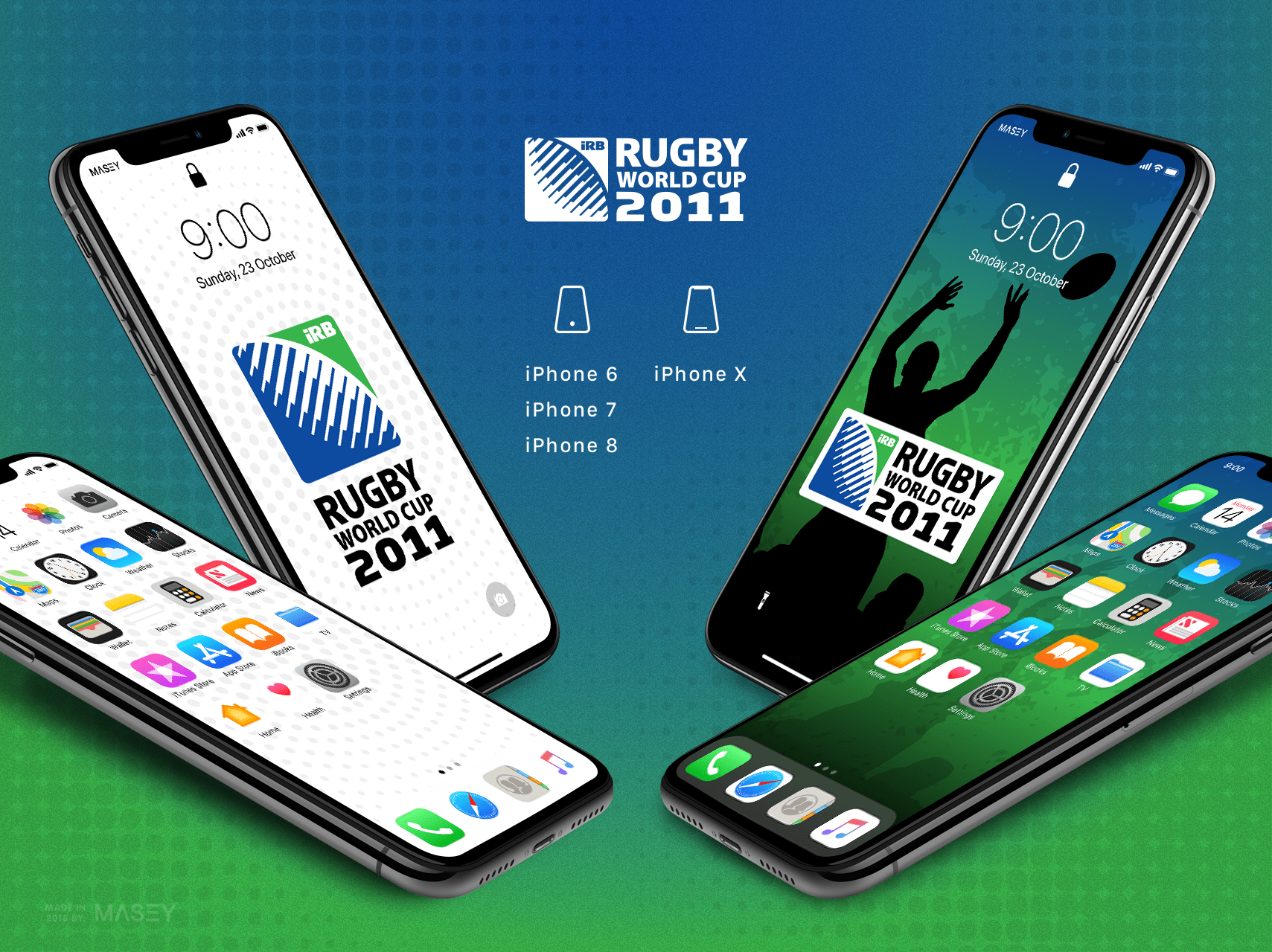 2011 Rugby World Cup Iphone Wallpaper - Rugby World Cup 2011 - HD Wallpaper 