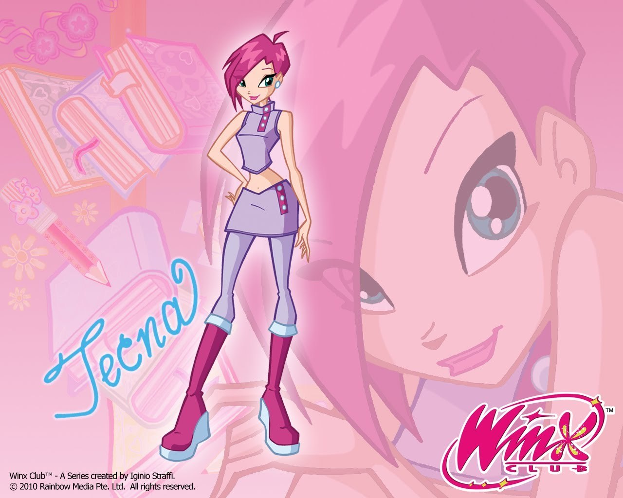 Winx Club Official Wallpapers - Winx Club Tecna - HD Wallpaper 