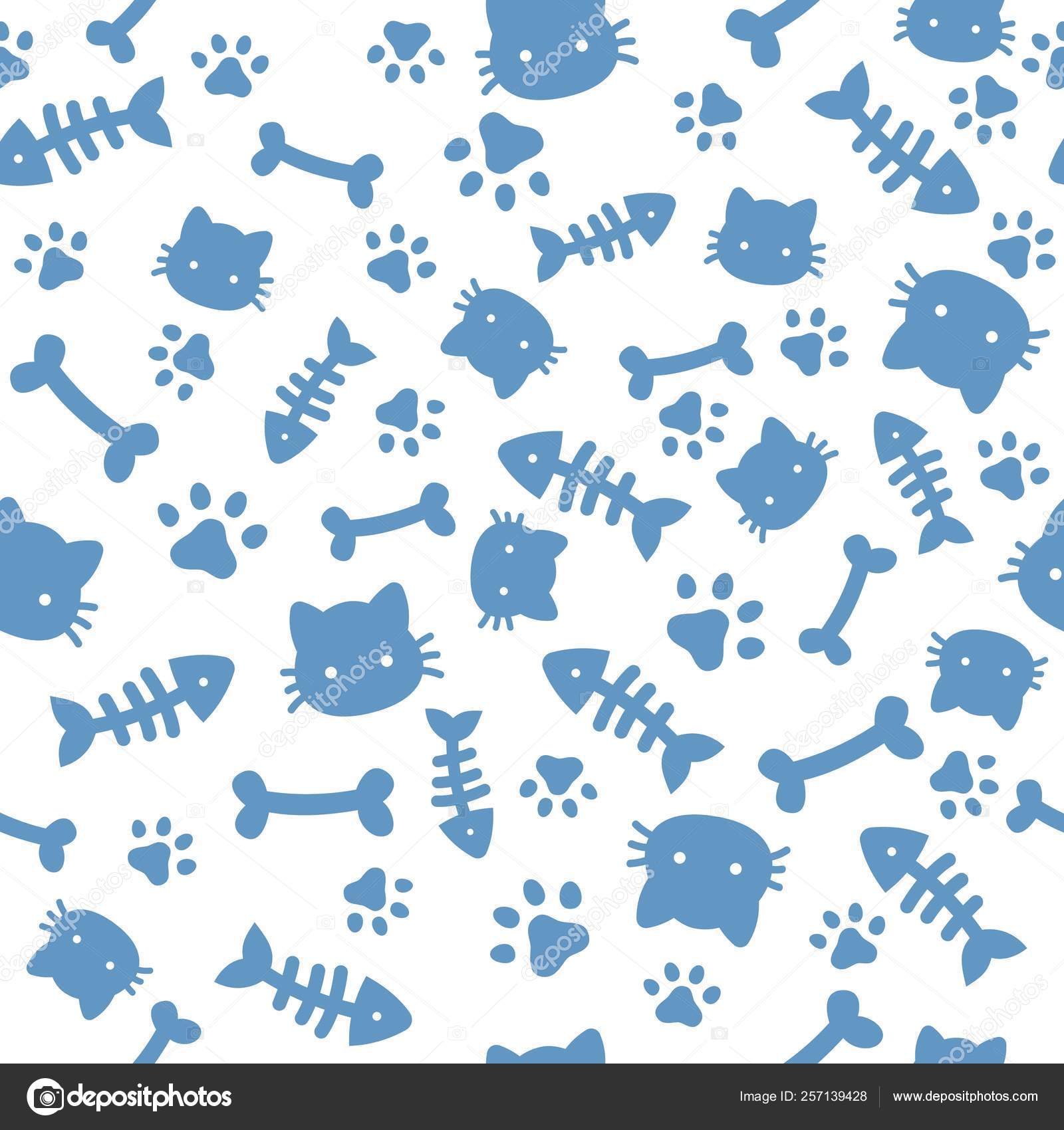 Cute Dog Cat Cartoon Background - HD Wallpaper 