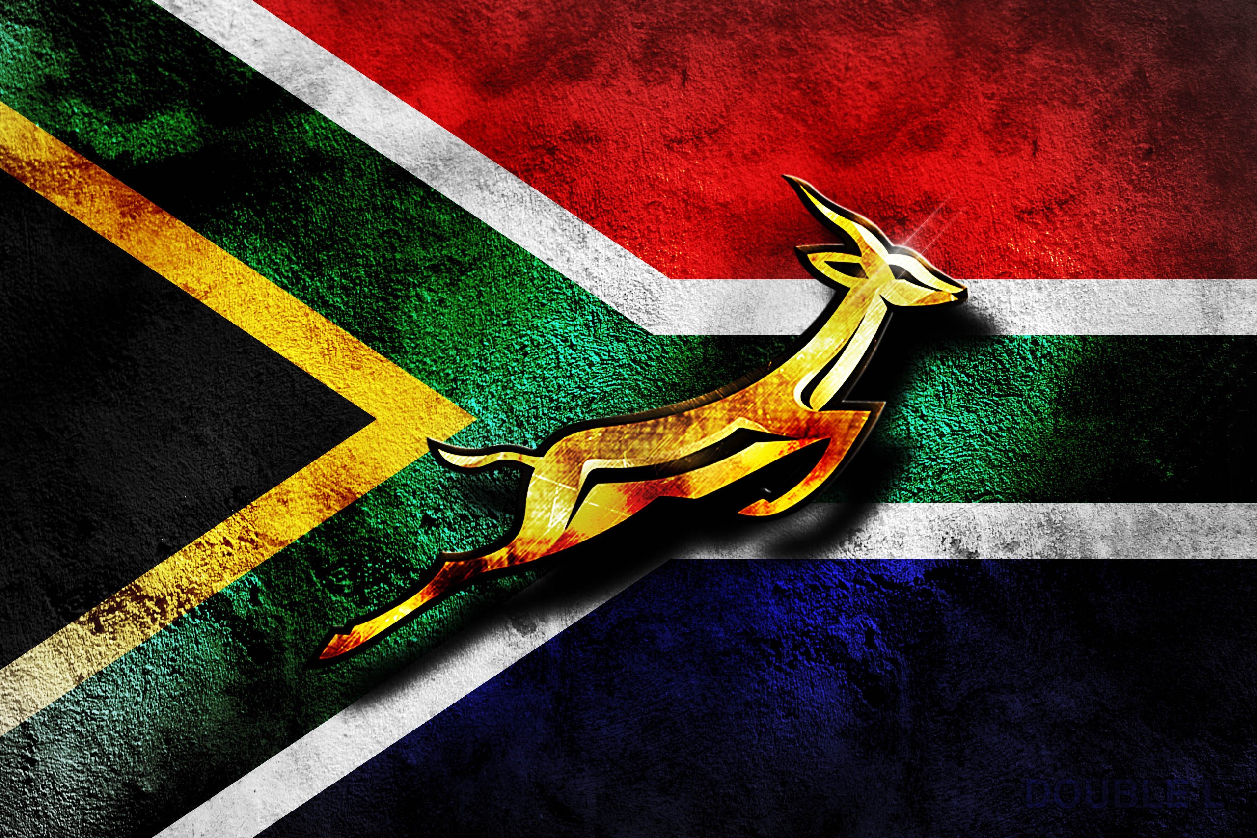 South Africa Rugby Flag - HD Wallpaper 
