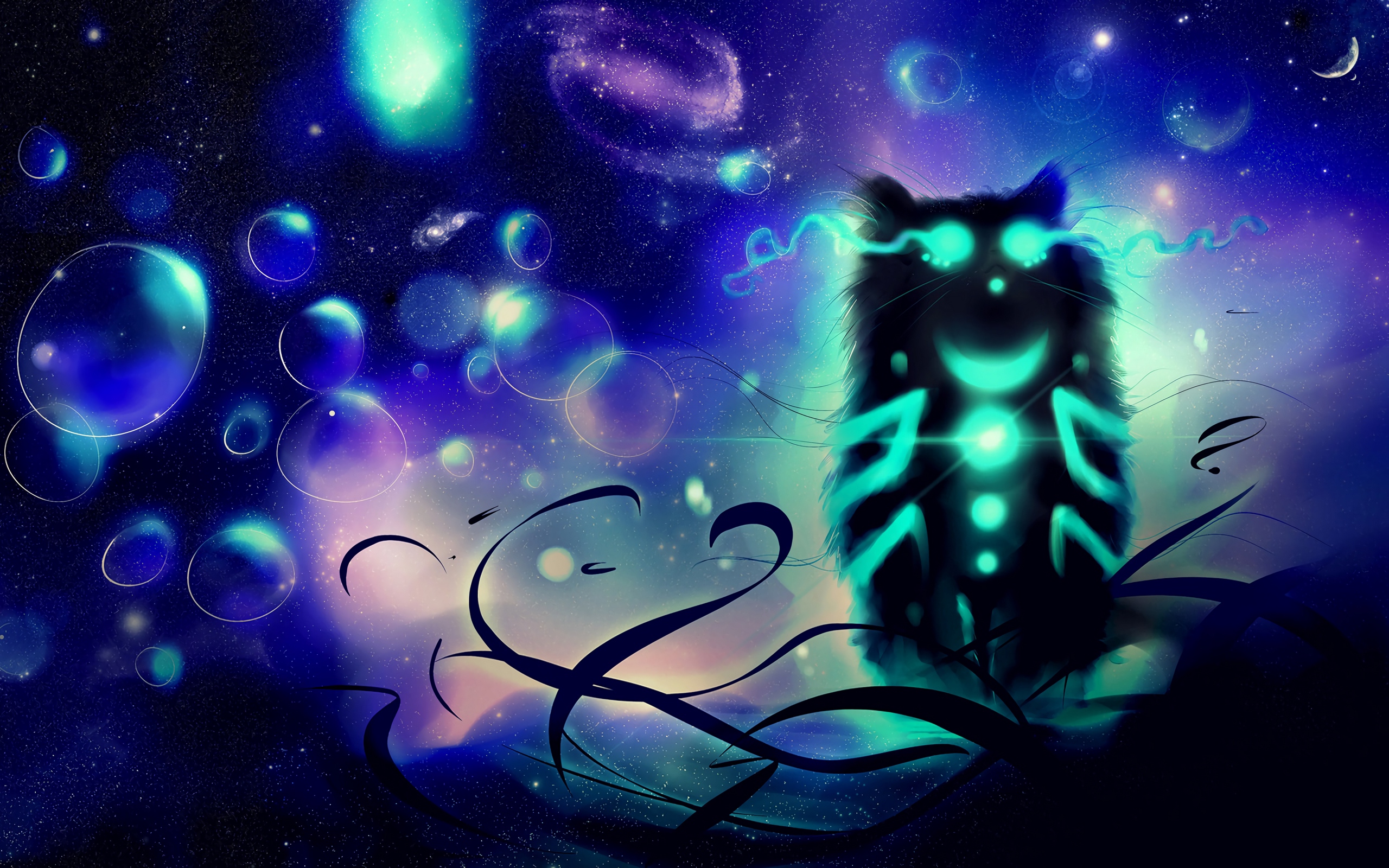 Wallpaper Cheshire Cat, Cat, Art, Glow - Cheshire Cat - HD Wallpaper 