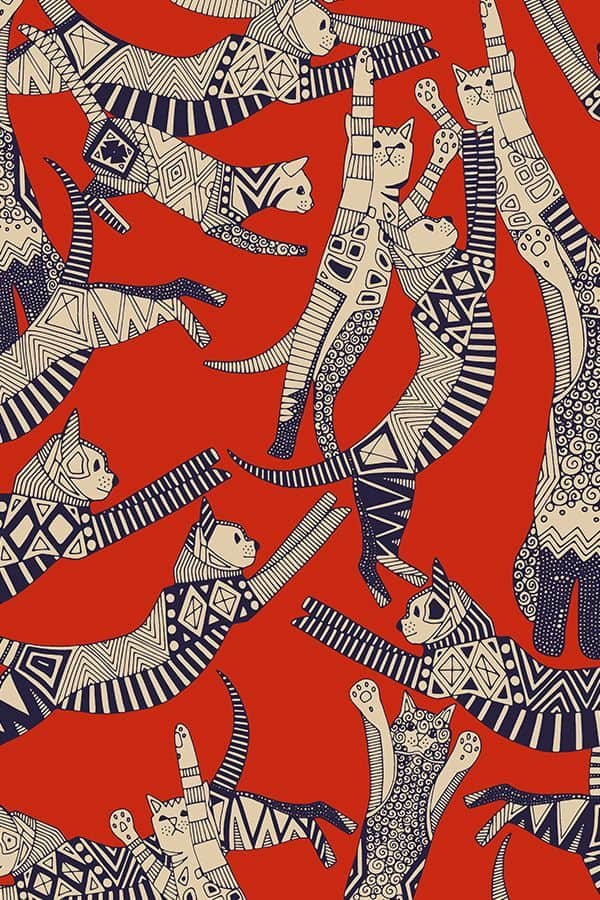 Cat Party Retro Posters - HD Wallpaper 