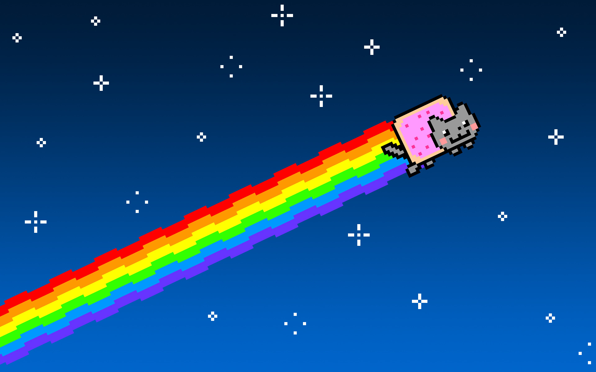 Hipster Galaxy Background Stoned On Tumblr Hipster - Nyan Cat - HD Wallpaper 